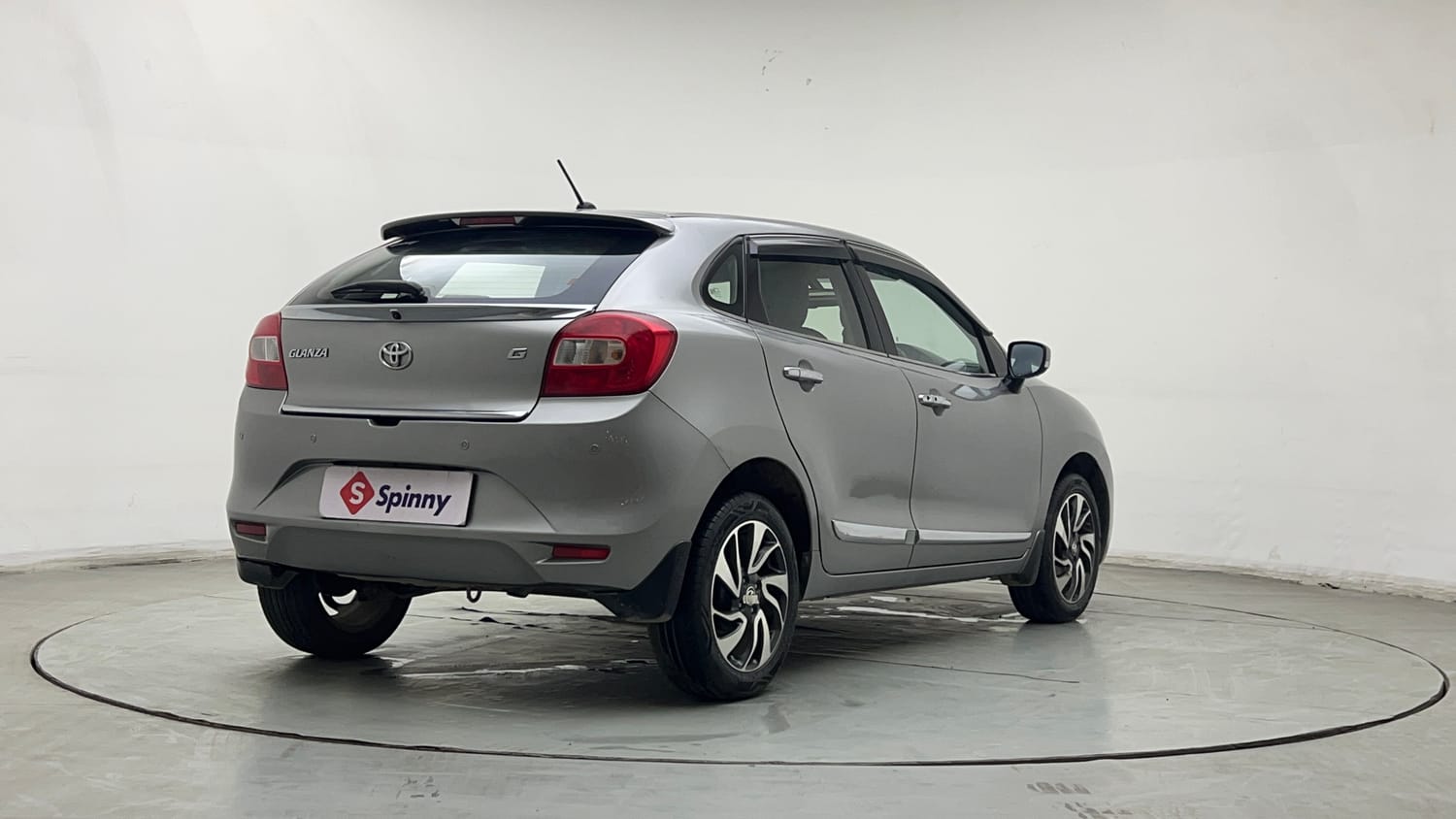 Used 2019 Toyota Glanza G CVT Petrol Automatic exterior RIGHT REAR CORNER VIEW