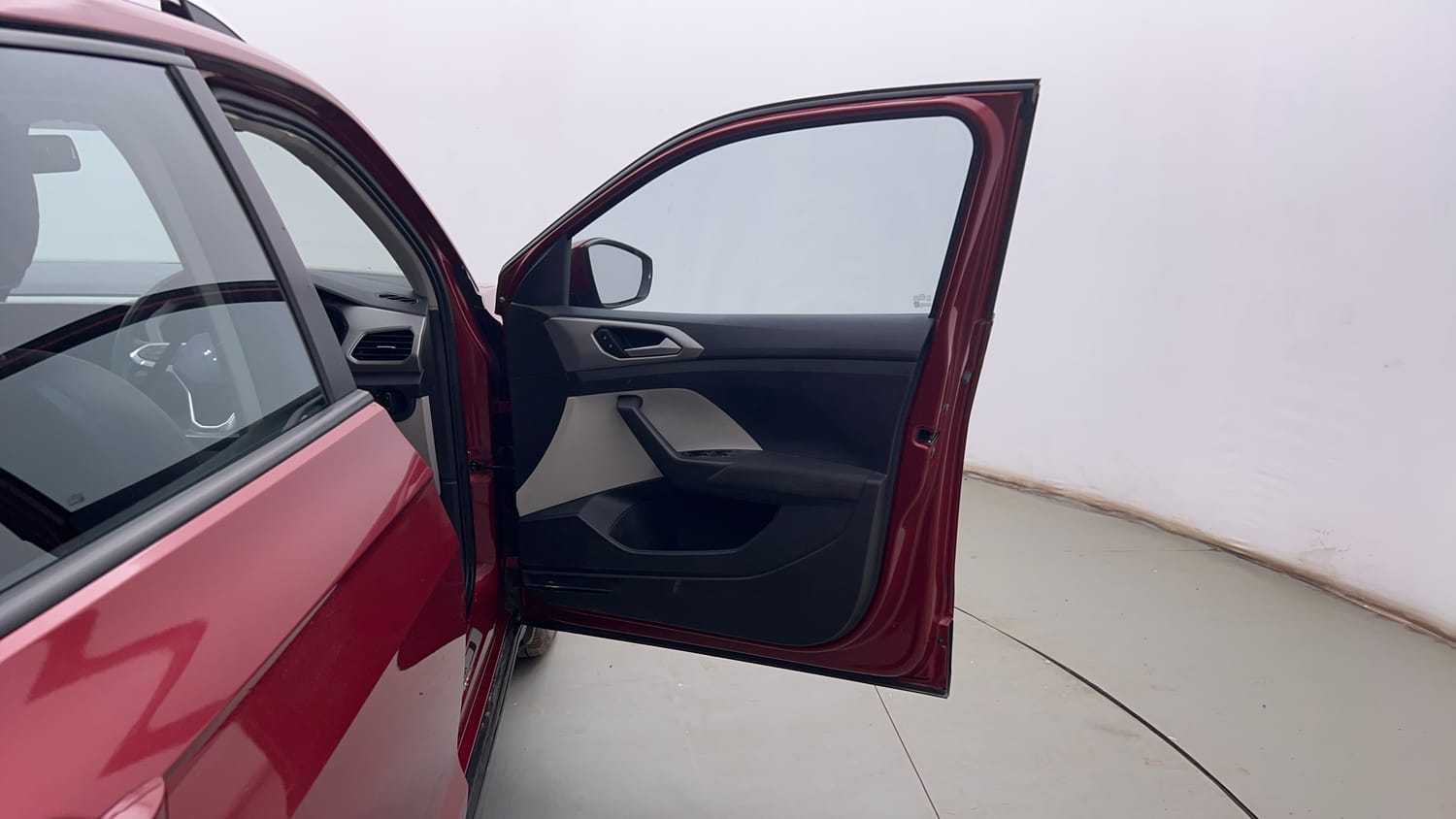 Used 2022 Volkswagen Taigun Highline 1.0 TSI AT Petrol Automatic interior RIGHT FRONT DOOR OPEN VIEW