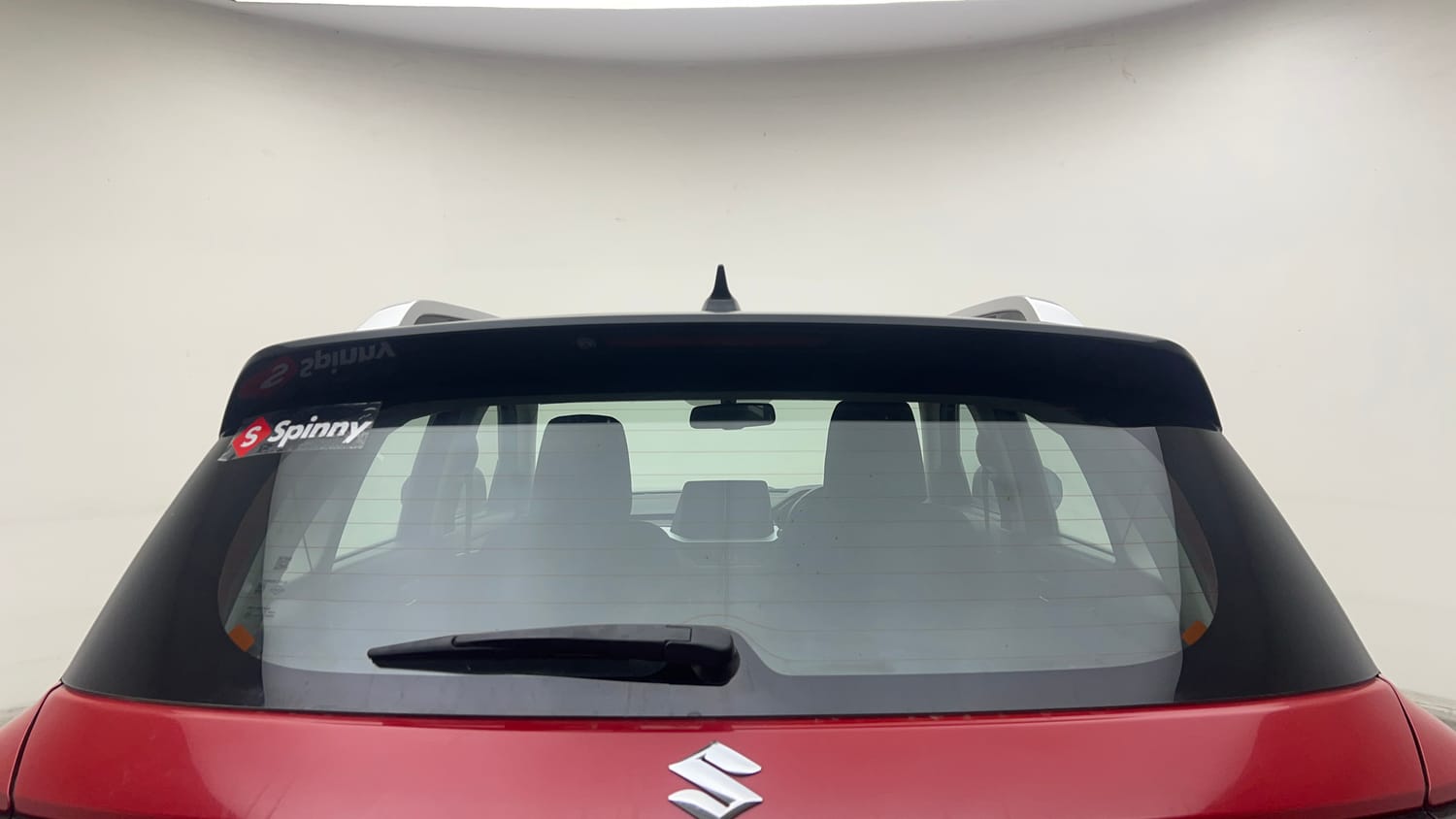 Used 2022 Maruti Suzuki Brezza Zxi Plus Dual Tone Petrol Manual exterior BACK WINDSHIELD VIEW