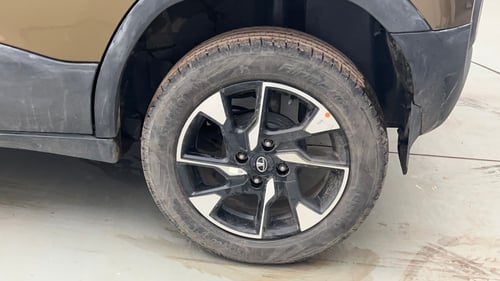 Used 2022 Tata Punch Accomplished Dazzle Pack MT Petrol Manual tyres LEFT REAR TYRE RIM VIEW