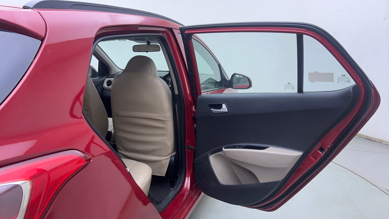 Used 2017 Hyundai Grand i10 Sportz (O) 1.2 Kappa VTVT Petrol Manual interior RIGHT REAR DOOR OPEN VIEW