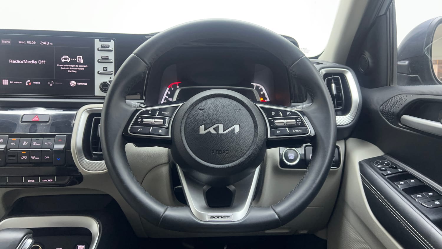 Used 2023 Kia Sonet HTX 1.0 Turbo Petrol DCT Petrol Automatic interior STEERING VIEW
