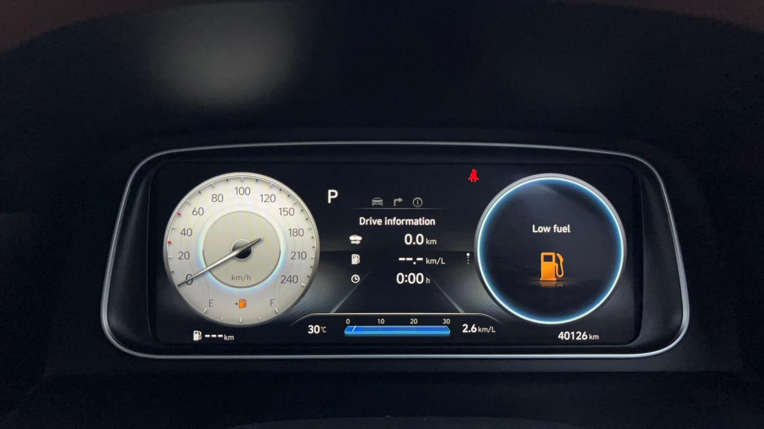 Used 2022 Hyundai Alcazar Platinum (O) 6 STR 2.0 Petrol AT Petrol Automatic interior CLUSTERMETER VIEW