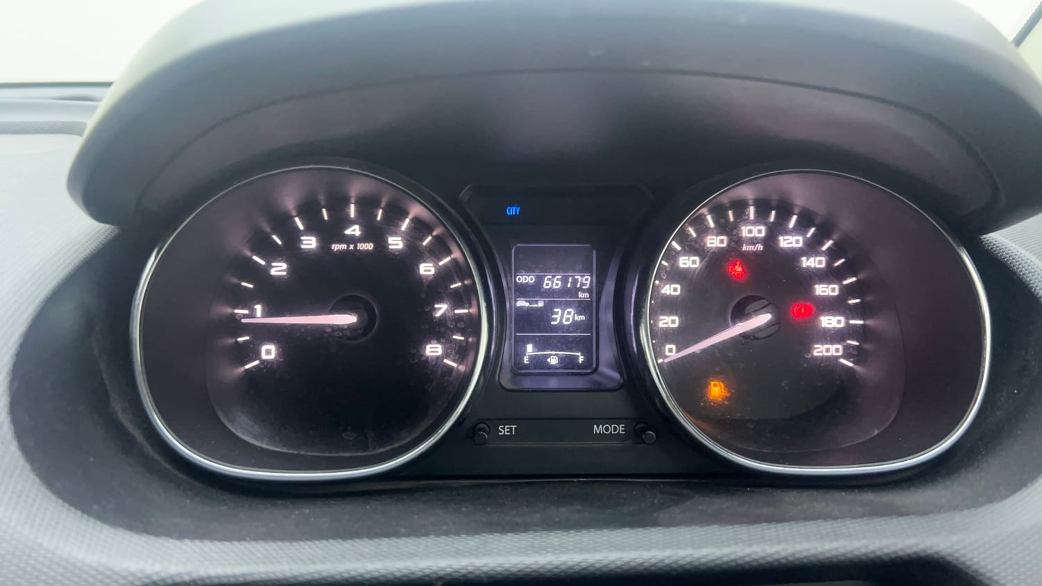 Used 2019 Tata Tiago Revotron XE Petrol Manual interior CLUSTERMETER VIEW
