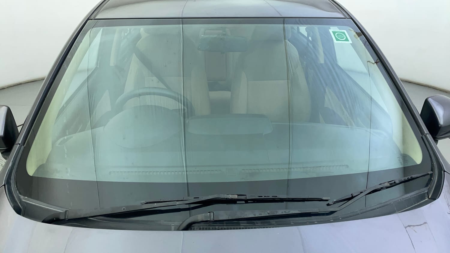 Used 2019 Honda Amaze 1.2 S MT Petrol Petrol Manual exterior FRONT WINDSHIELD VIEW