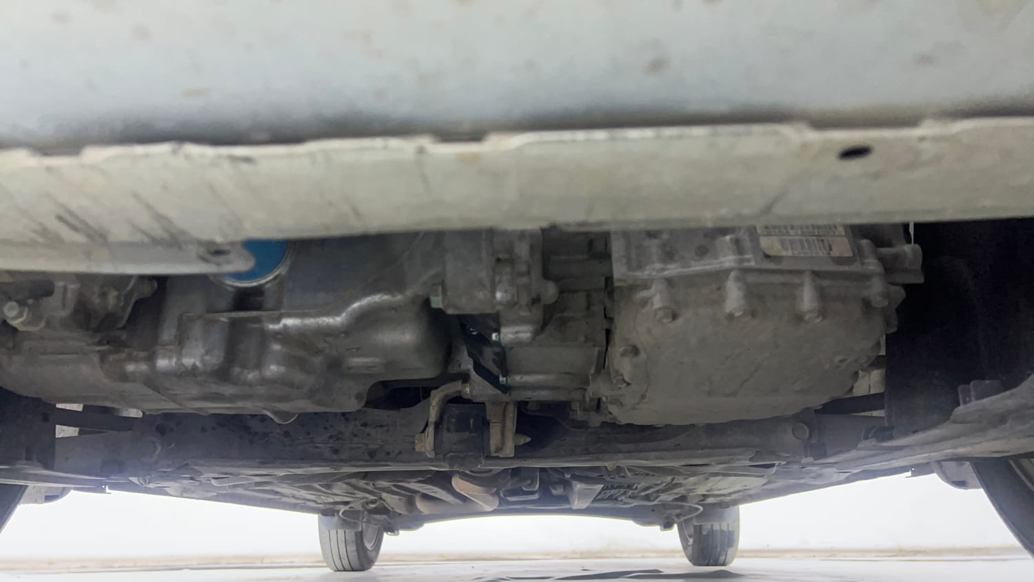 Used 2021 Honda Amaze 1.2 VX CVT Petrol Petrol Automatic extra FRONT LEFT UNDERBODY VIEW