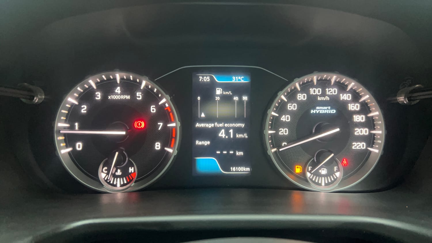Used 2022 Maruti Suzuki Brezza Zxi Plus Dual Tone Petrol Manual interior CLUSTERMETER VIEW