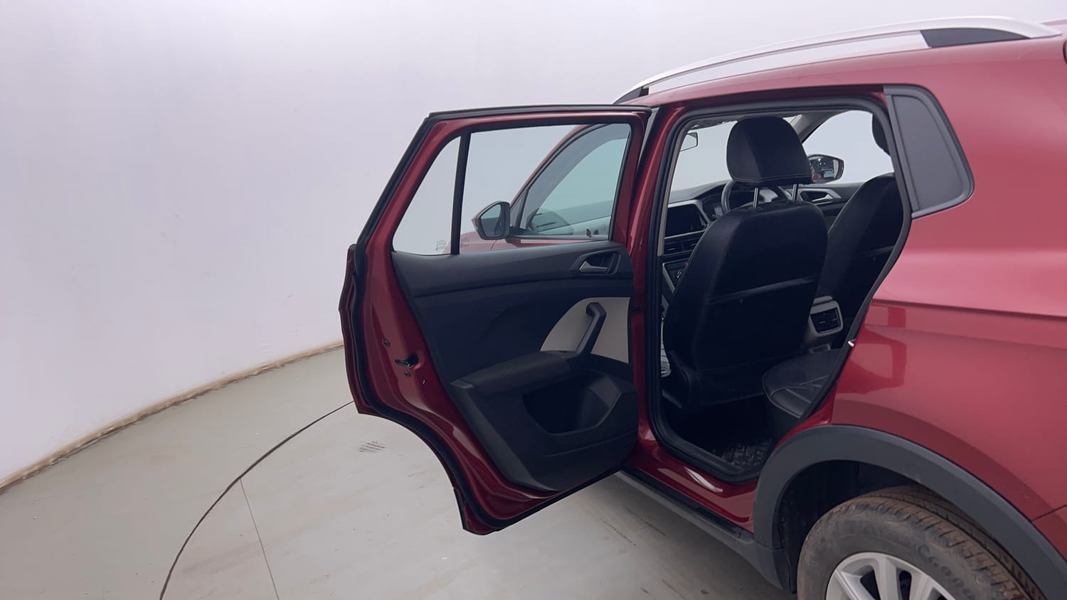 Used 2022 Volkswagen Taigun Highline 1.0 TSI AT Petrol Automatic interior LEFT REAR DOOR OPEN VIEW