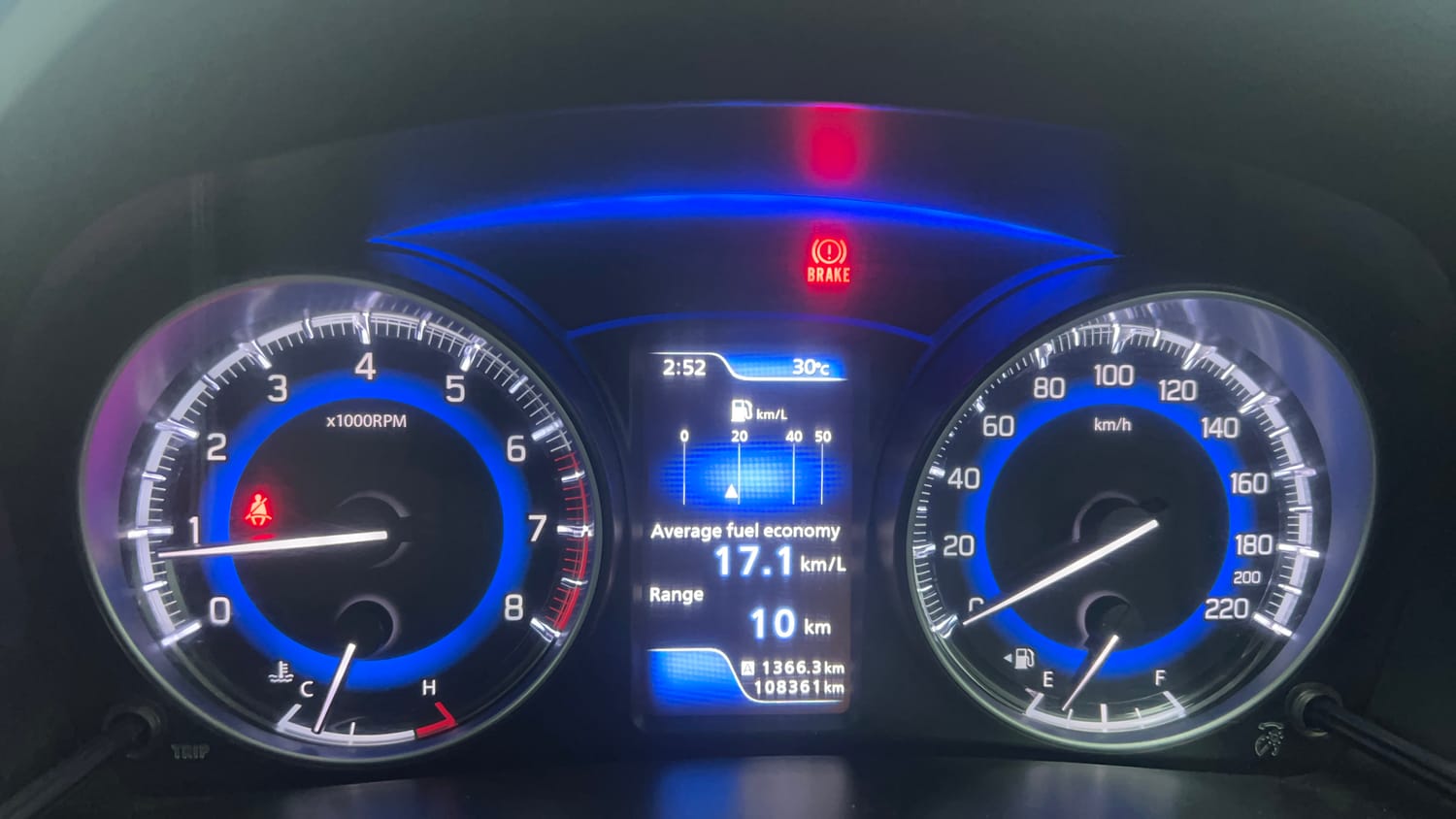Used 2021 Maruti Suzuki Baleno Alpha Petrol Manual interior CLUSTERMETER VIEW