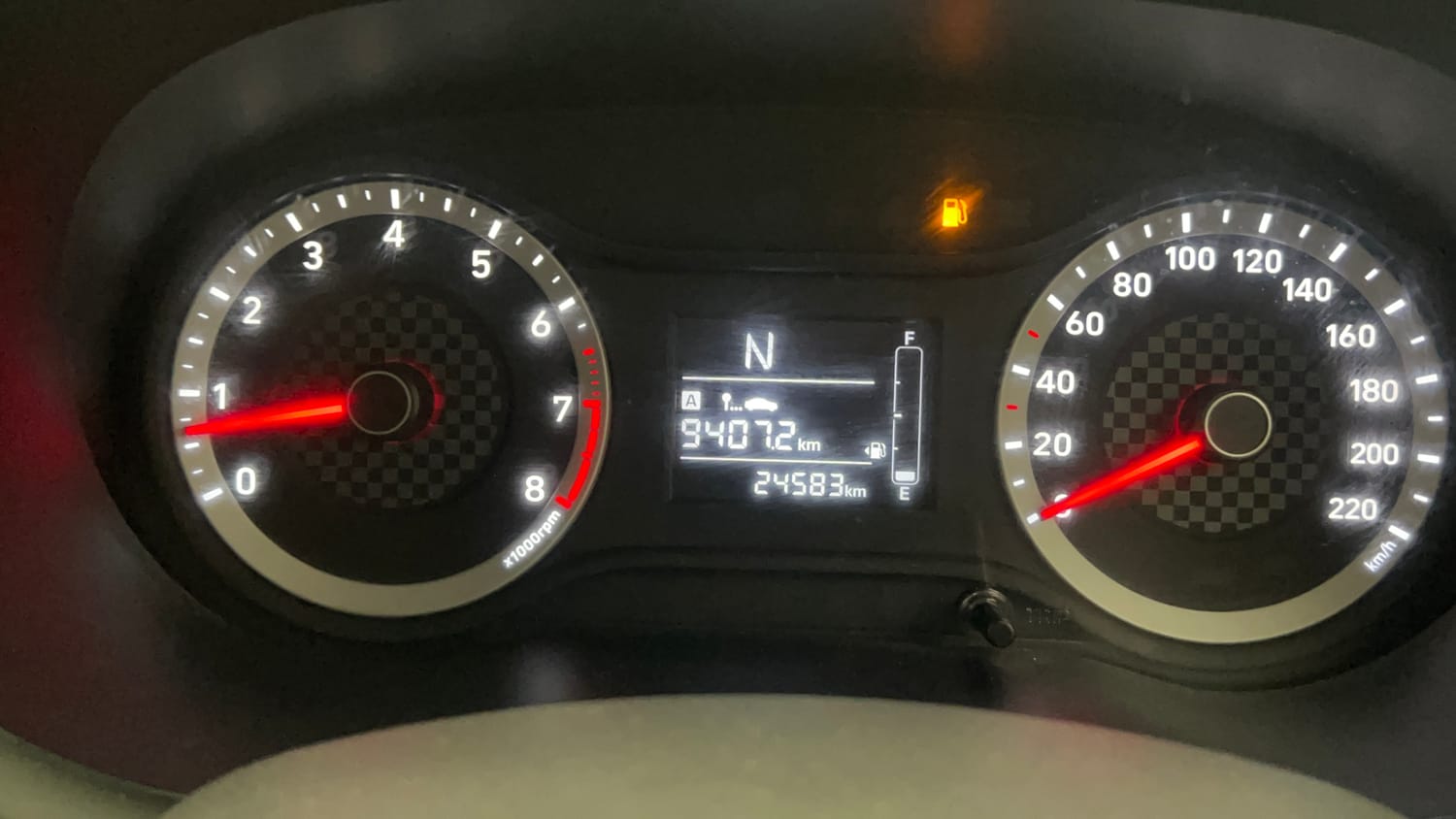 Used 2022 Hyundai Grand i10 Nios Magna AMT 1.2 Kappa VTVT Petrol Automatic interior CLUSTERMETER VIEW