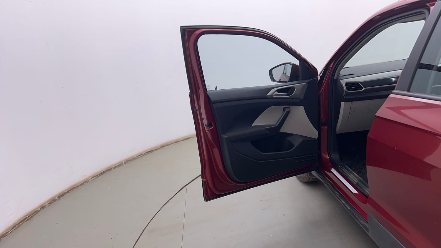 Used 2022 Volkswagen Taigun Highline 1.0 TSI AT Petrol Automatic interior LEFT FRONT DOOR OPEN VIEW