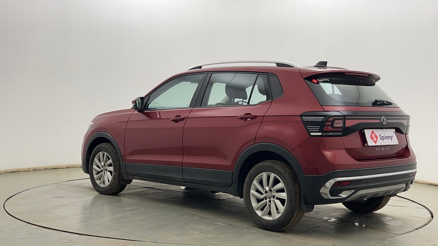 Used 2022 Volkswagen Taigun Highline 1.0 TSI AT Petrol Automatic exterior LEFT REAR CORNER VIEW