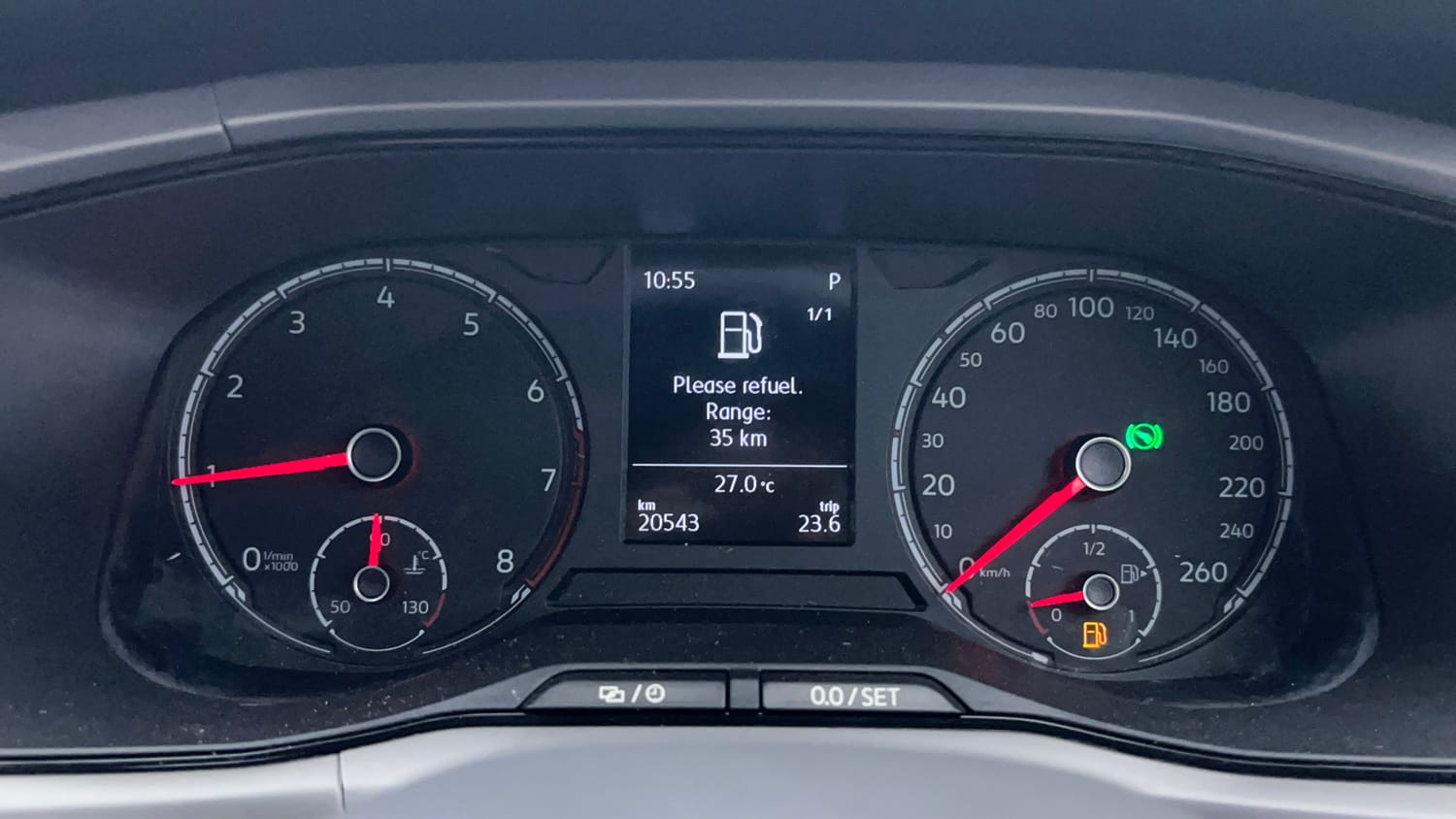 Used 2022 Volkswagen Taigun Highline 1.0 TSI AT Petrol Automatic interior CLUSTERMETER VIEW