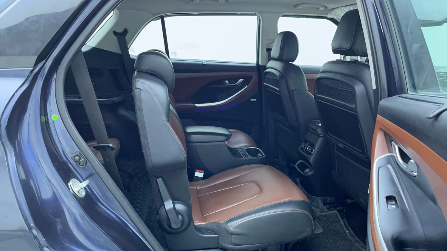 Used 2022 Hyundai Alcazar Platinum (O) 6 STR 2.0 Petrol AT Petrol Automatic interior RIGHT SIDE REAR DOOR CABIN VIEW