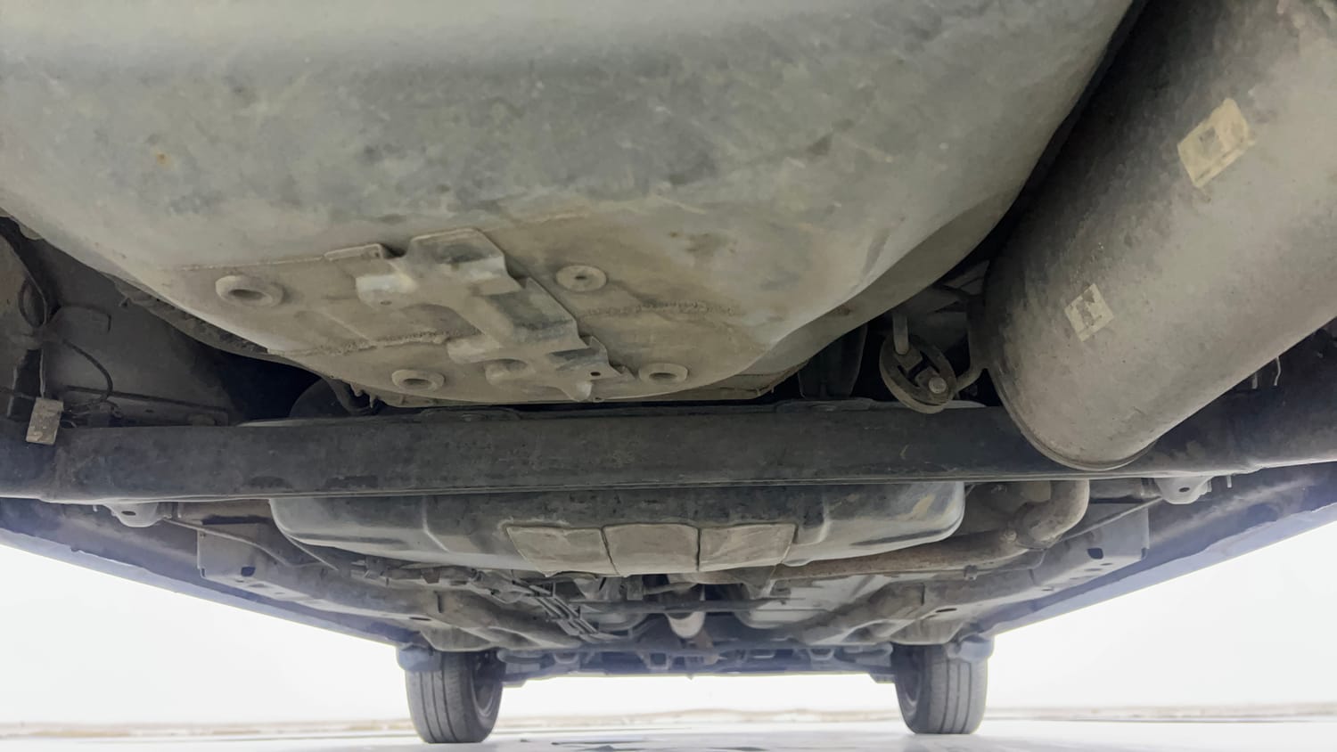 Used 2024 Tata Tiago XZ Plus Petrol Manual extra REAR UNDERBODY VIEW (TAKEN FROM REAR)