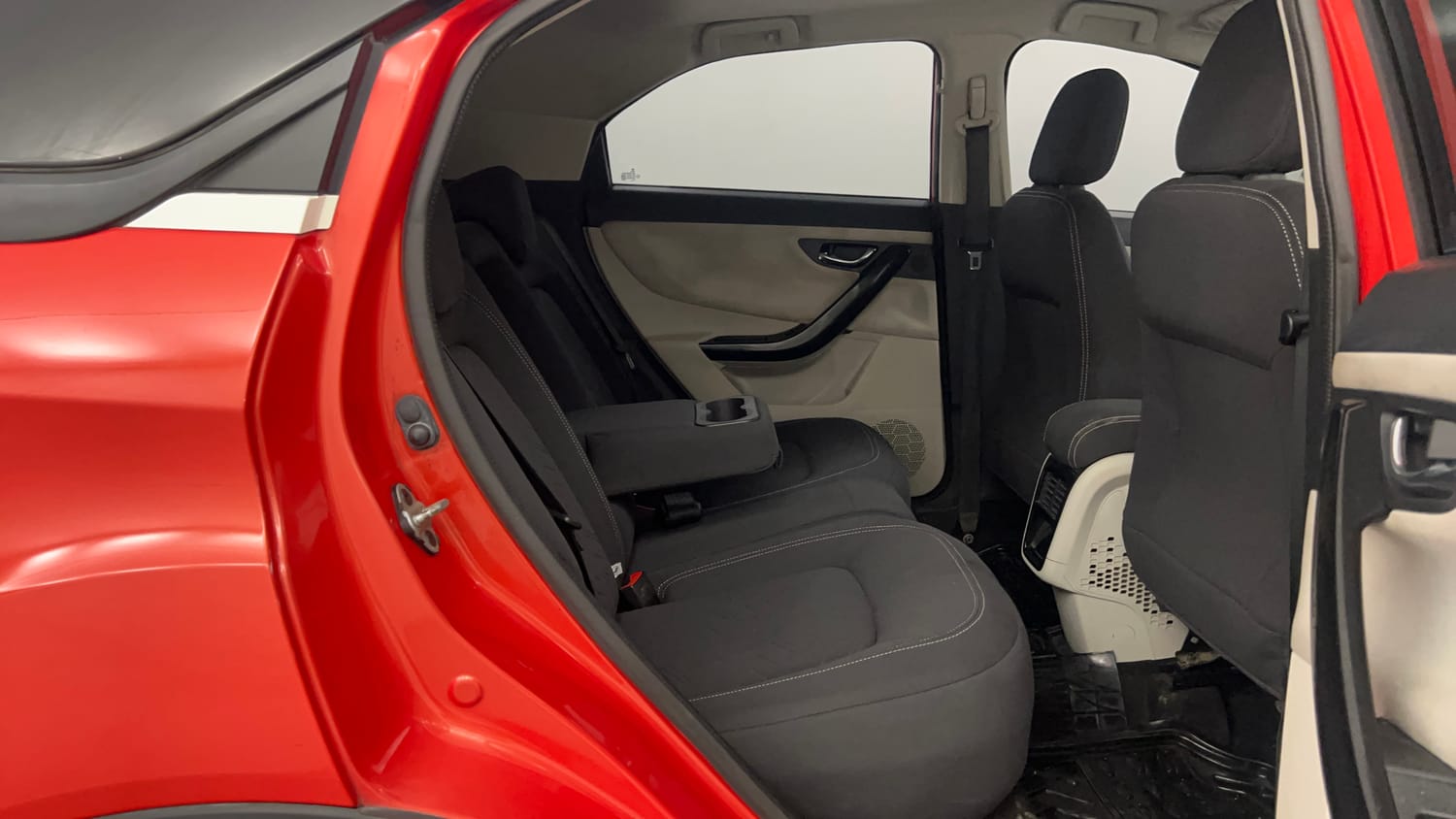 Used 2020 Tata Nexon XZA Plus (O) Dual Tone Petrol Automatic interior RIGHT SIDE REAR DOOR CABIN VIEW