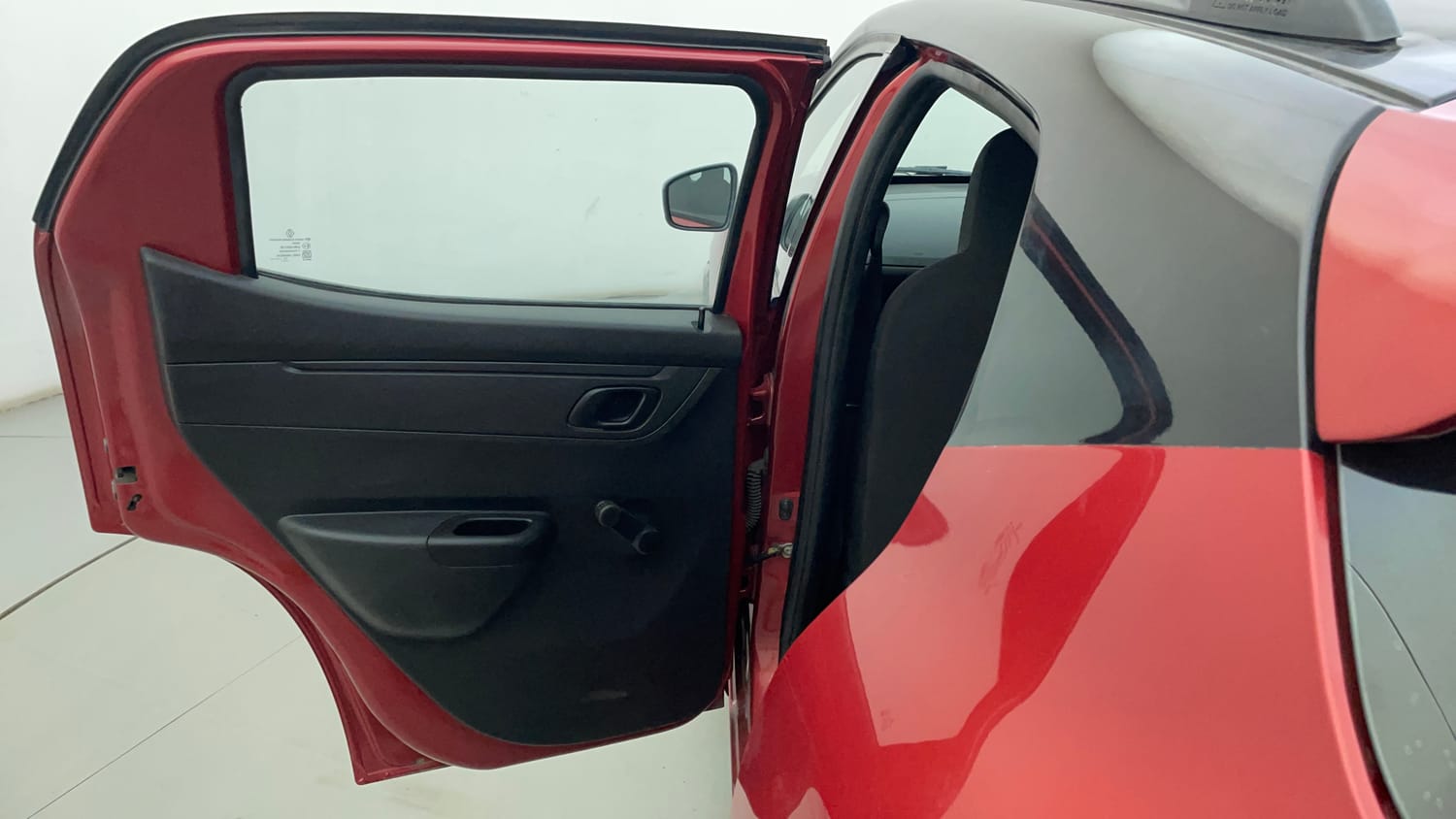 Used 2017 Renault Kwid 1.0 RXT AMT Opt Petrol Automatic interior LEFT REAR DOOR OPEN VIEW