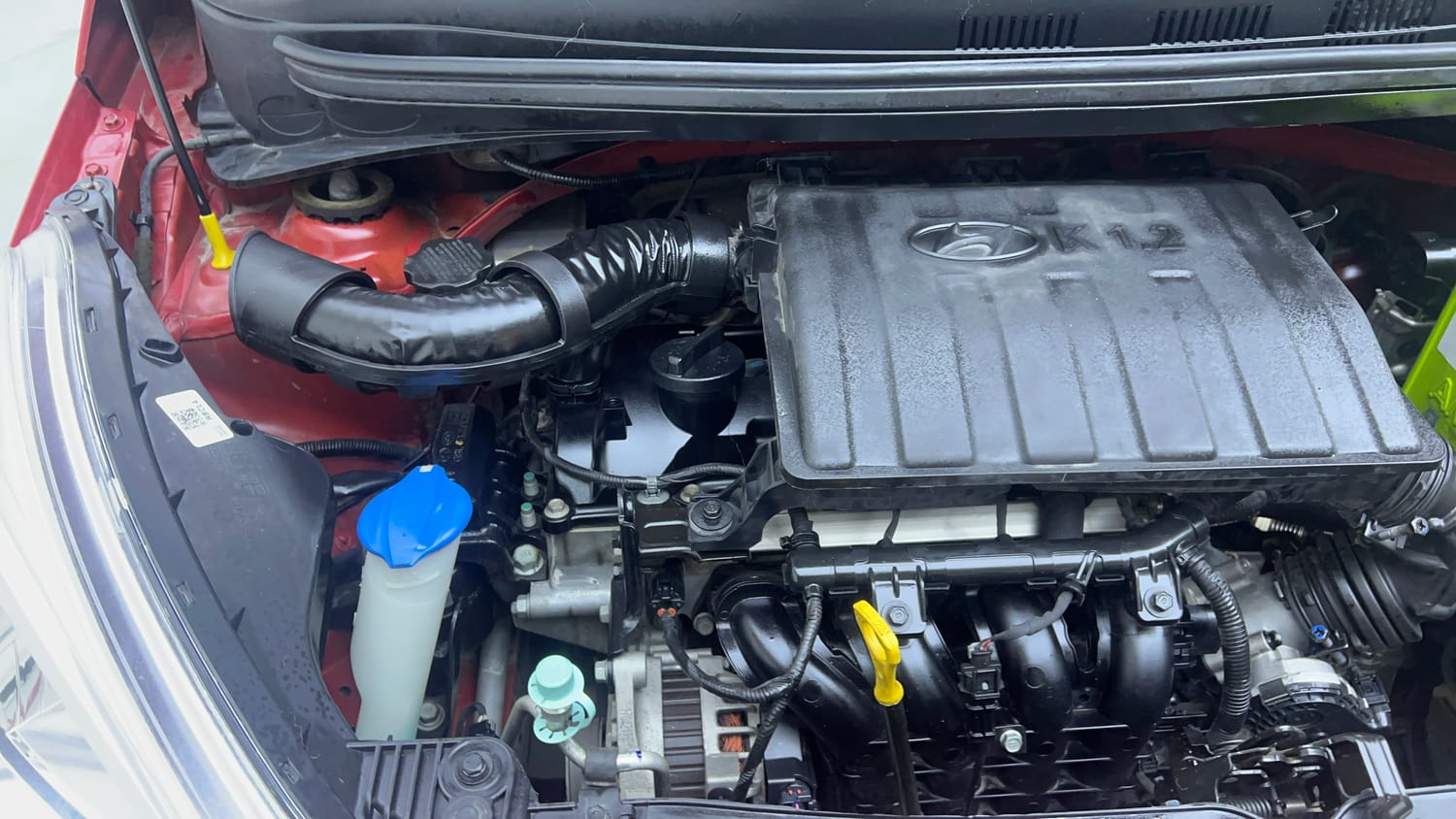 Used 2017 Hyundai Grand i10 Sportz (O) 1.2 Kappa VTVT Petrol Manual engine ENGINE RIGHT SIDE VIEW