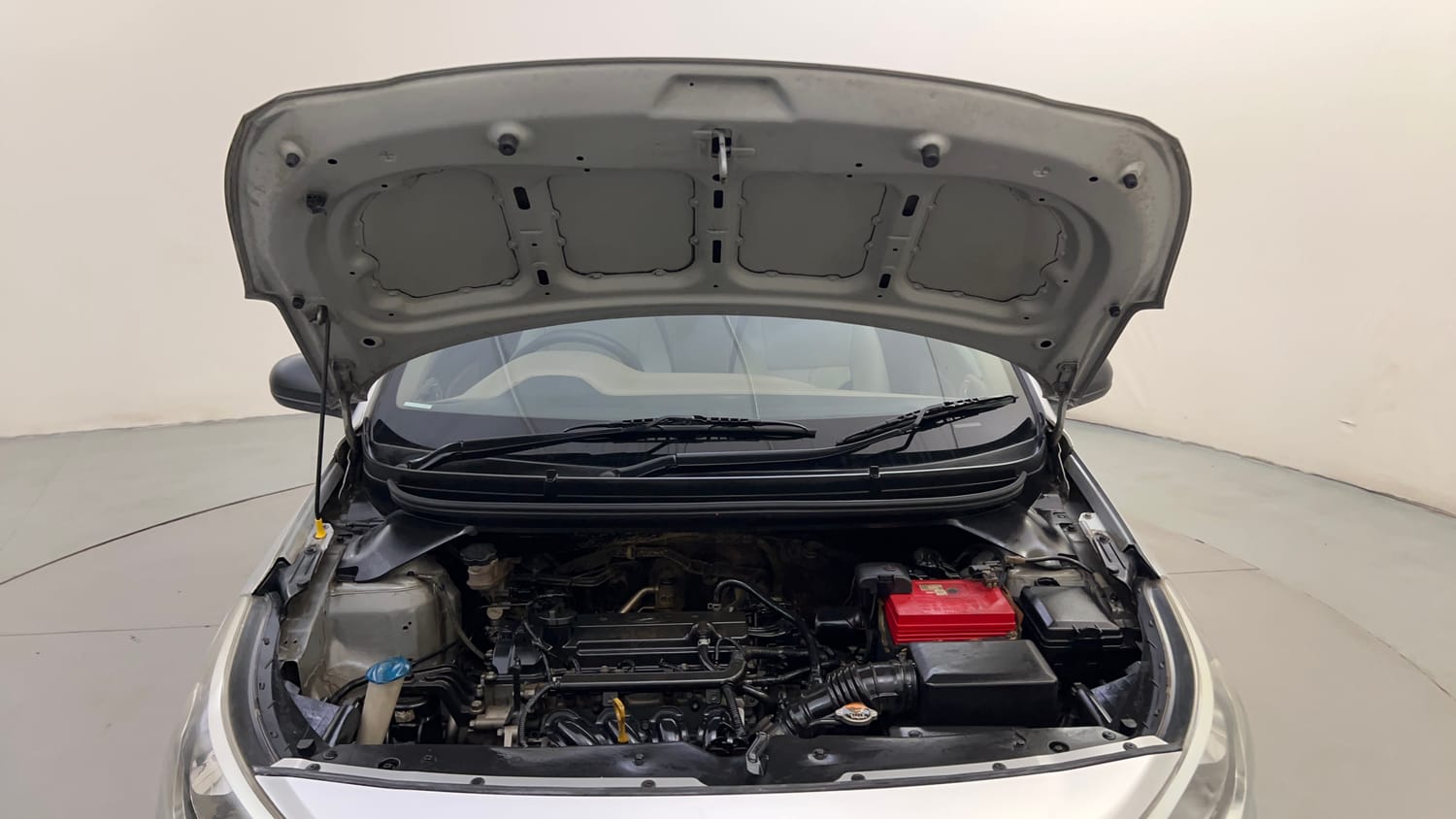 Used 2015 Hyundai Elite i20 Era 1.2 Petrol Manual engine ENGINE & BONNET OPEN FRONT VIEW