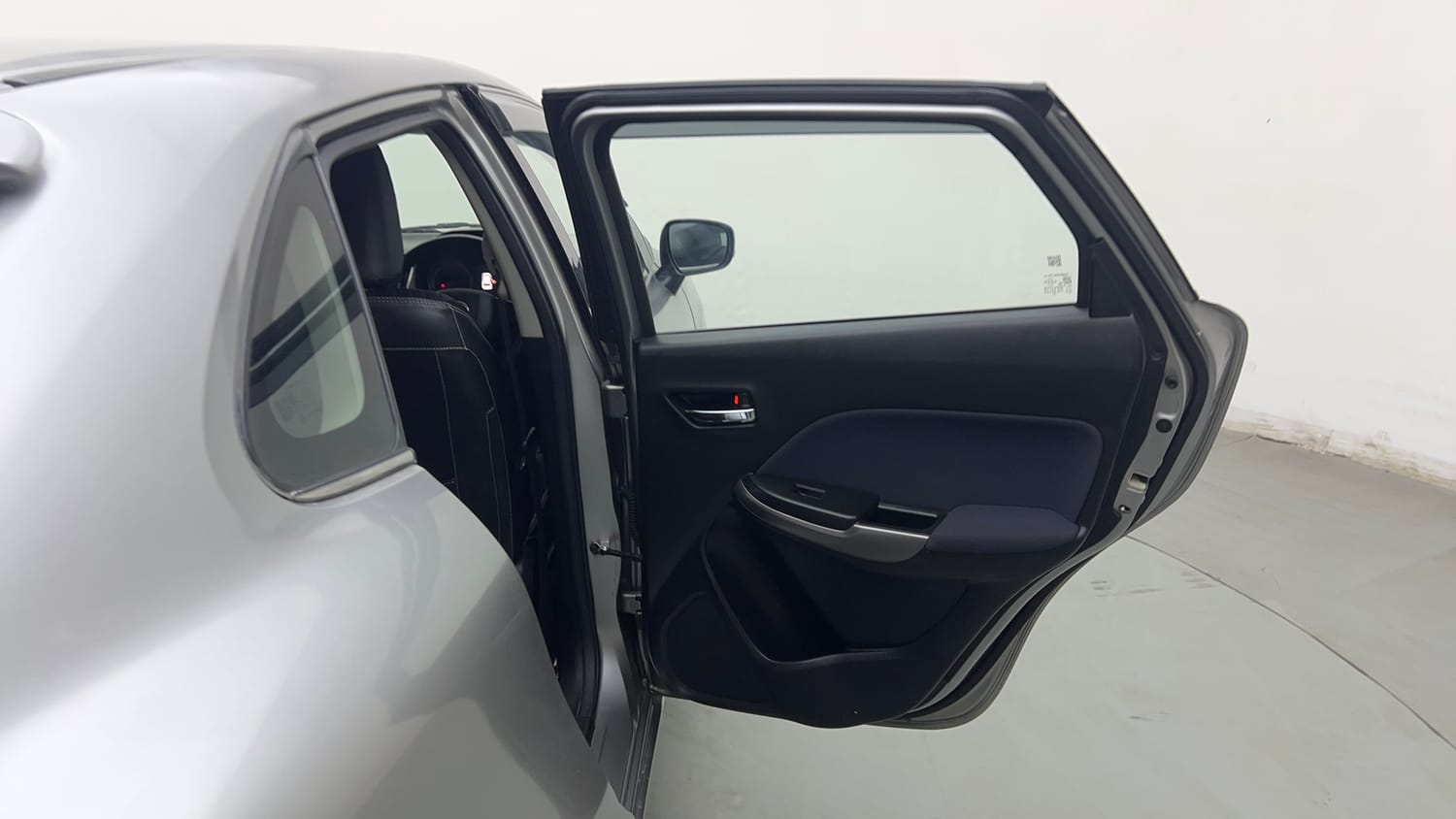Used 2019 Toyota Glanza G CVT Petrol Automatic interior RIGHT REAR DOOR OPEN VIEW