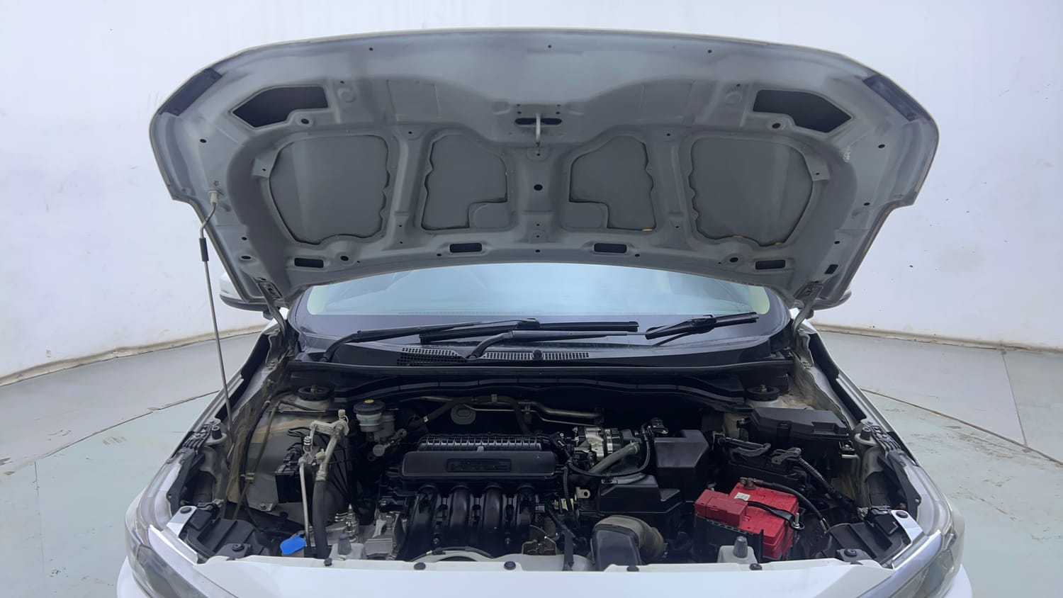 Used 2021 Honda Amaze 1.2 VX CVT Petrol Petrol Automatic engine ENGINE & BONNET OPEN FRONT VIEW
