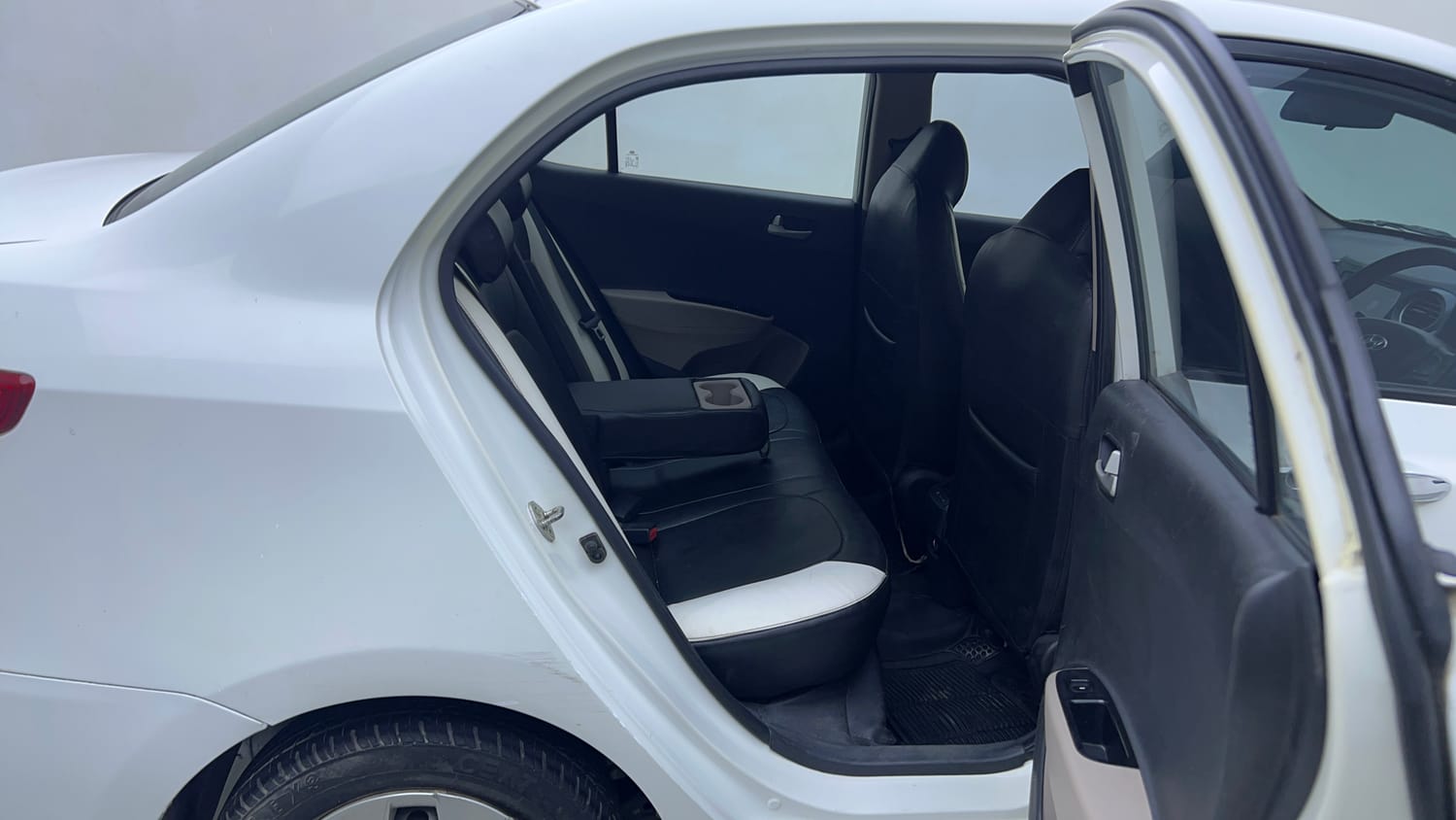 Used 2014 Hyundai Xcent S 1.2 Petrol Manual interior RIGHT SIDE REAR DOOR CABIN VIEW