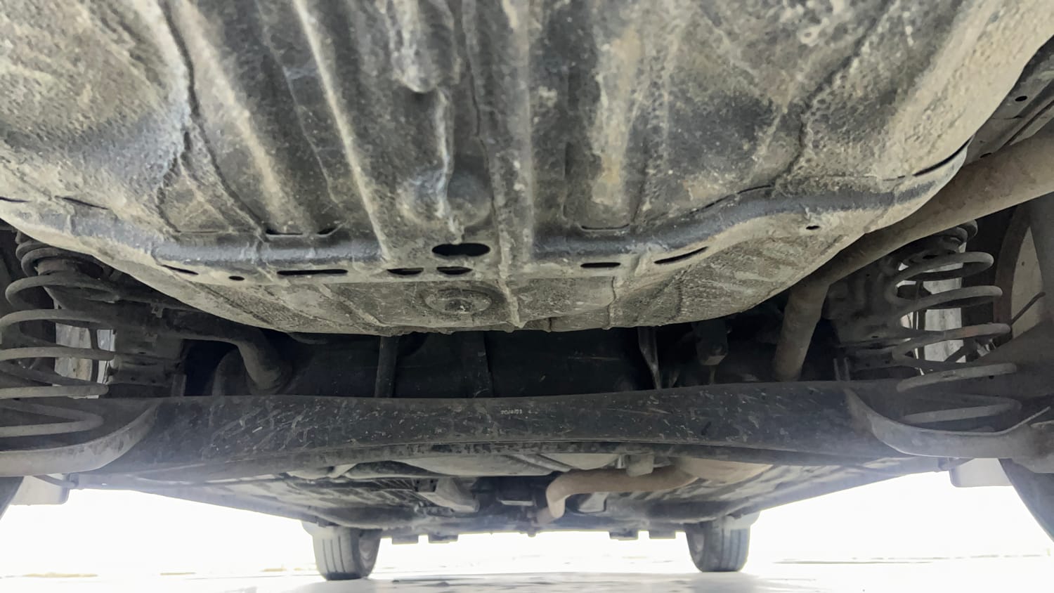 Used 2021 Honda Amaze 1.2 VX CVT Petrol Petrol Automatic extra REAR UNDERBODY VIEW (TAKEN FROM REAR)