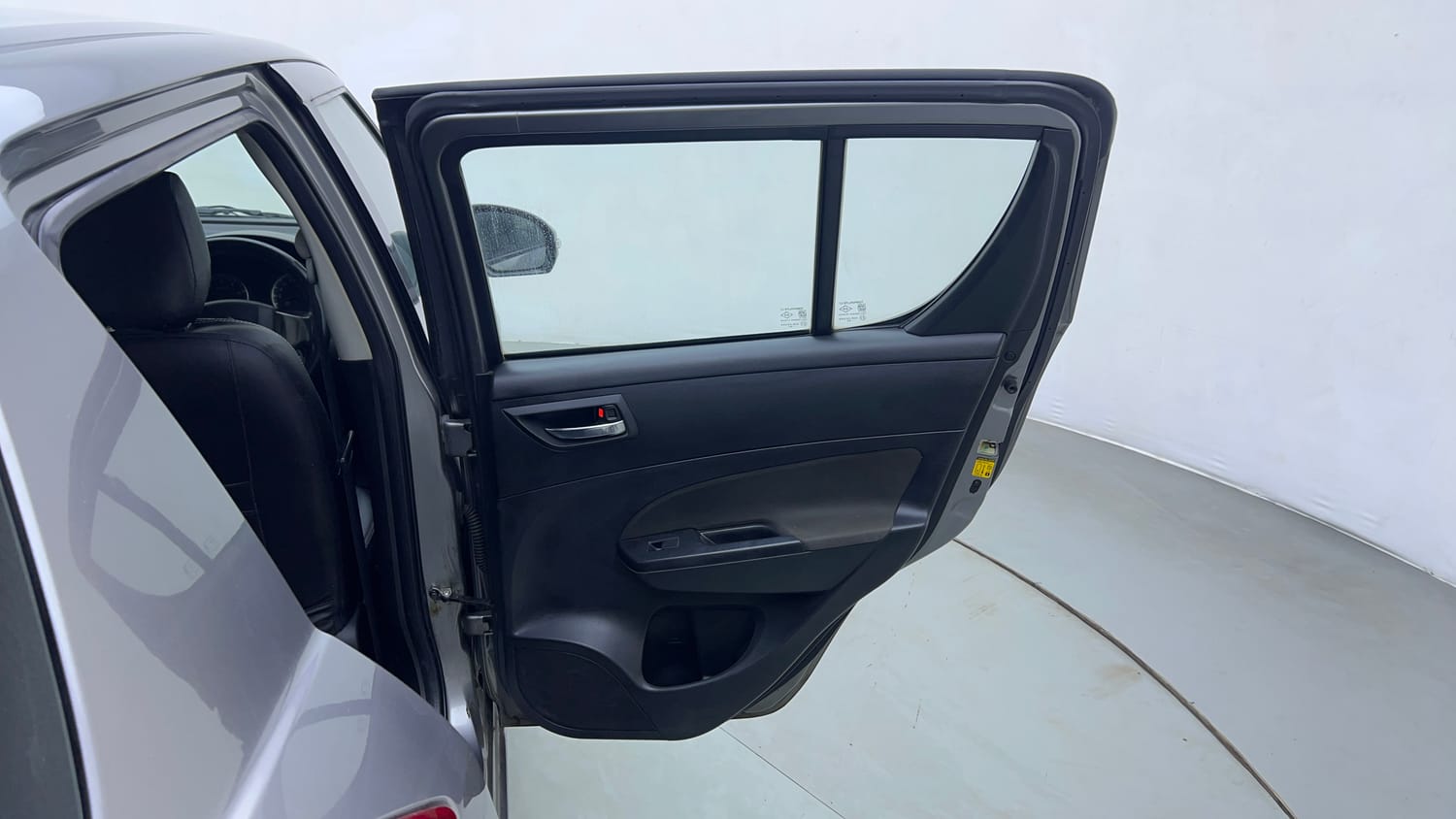 Used 2014 Maruti Suzuki Swift VDi Diesel Manual interior RIGHT REAR DOOR OPEN VIEW