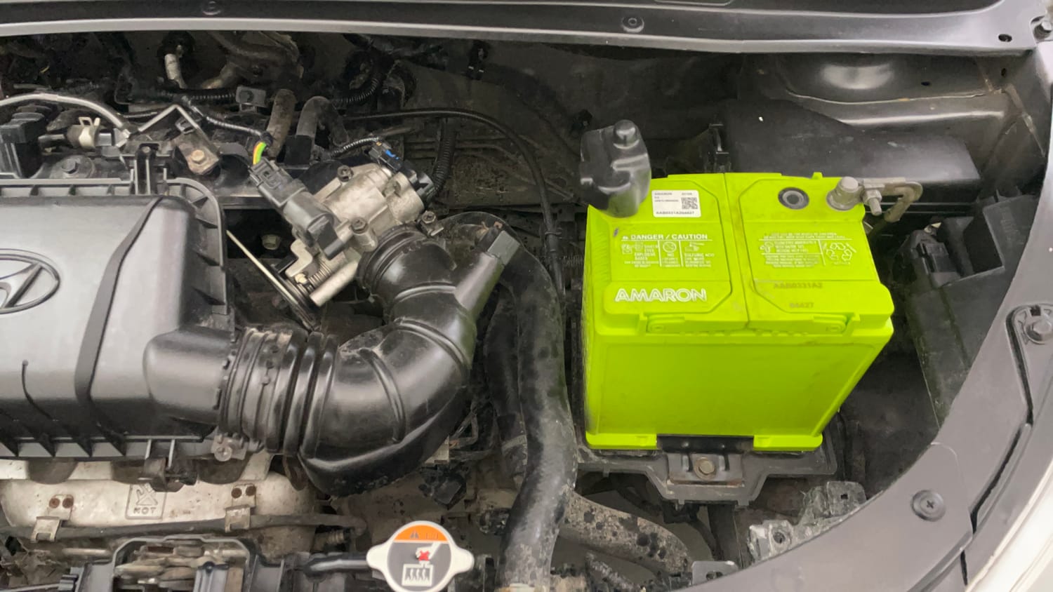 Used 2016 Hyundai i10 Sportz 1.1 iRDE2 Petrol Manual engine ENGINE LEFT SIDE VIEW