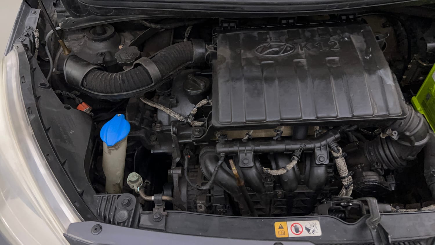 Used 2014 Hyundai Grand i10 Asta 1.2 Kappa VTVT Petrol Manual engine ENGINE RIGHT SIDE VIEW