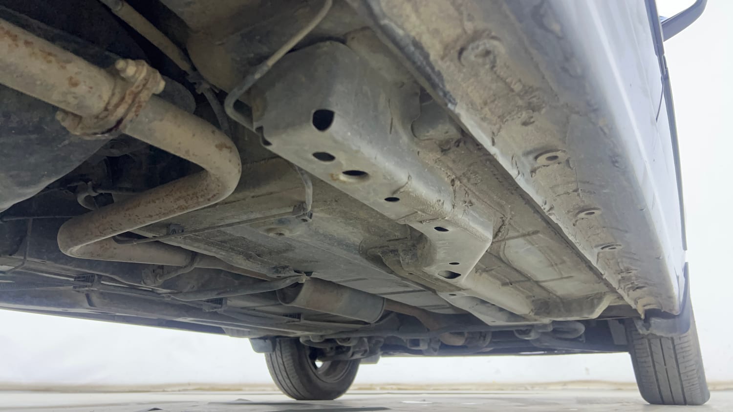 Used 2024 Tata Tiago XZ Plus Petrol Manual extra REAR RIGHT UNDERBODY VIEW