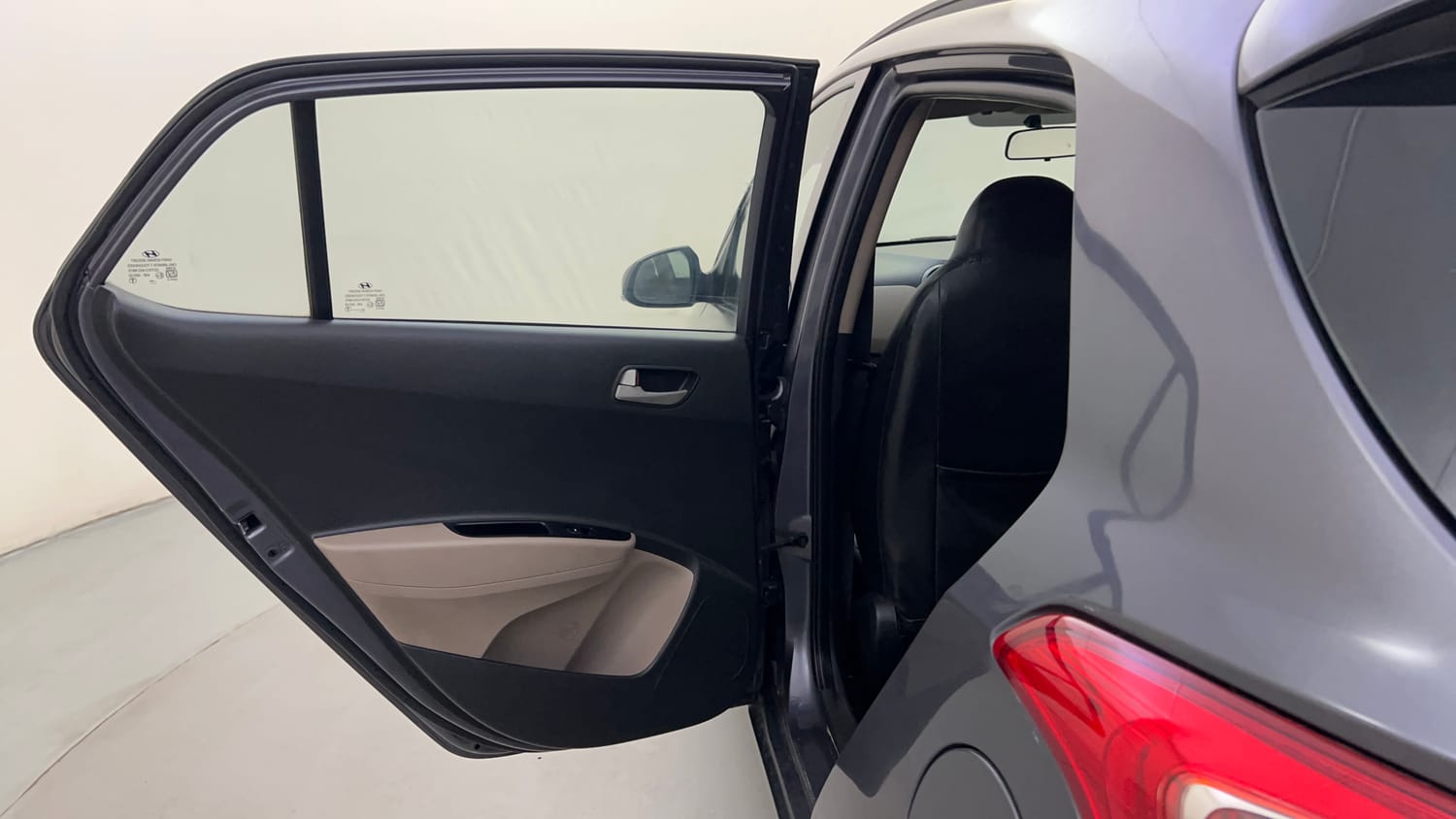 Used 2014 Hyundai Grand i10 Asta 1.2 Kappa VTVT Petrol Manual interior LEFT REAR DOOR OPEN VIEW