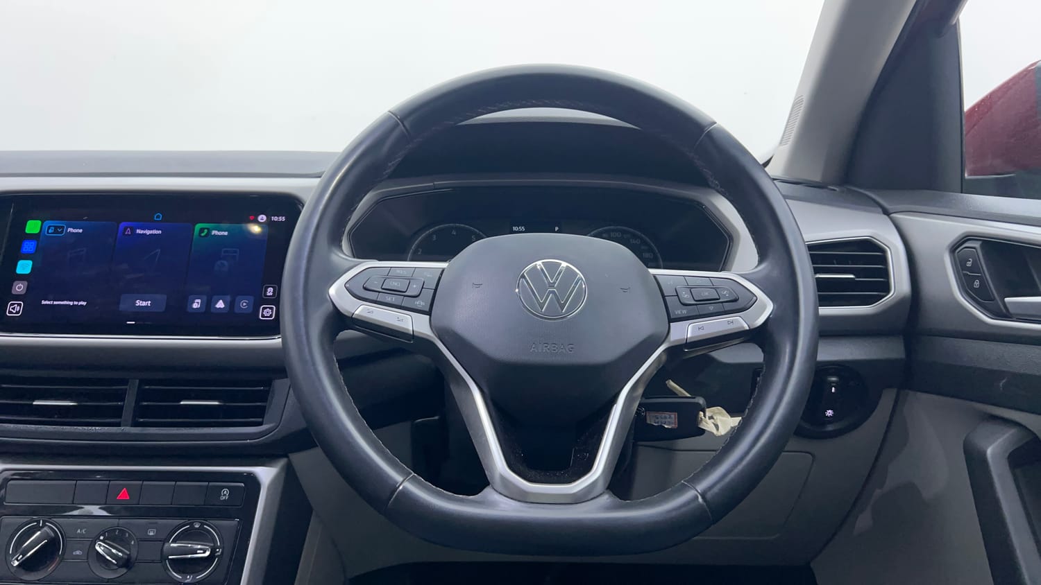 Used 2022 Volkswagen Taigun Highline 1.0 TSI AT Petrol Automatic interior STEERING VIEW