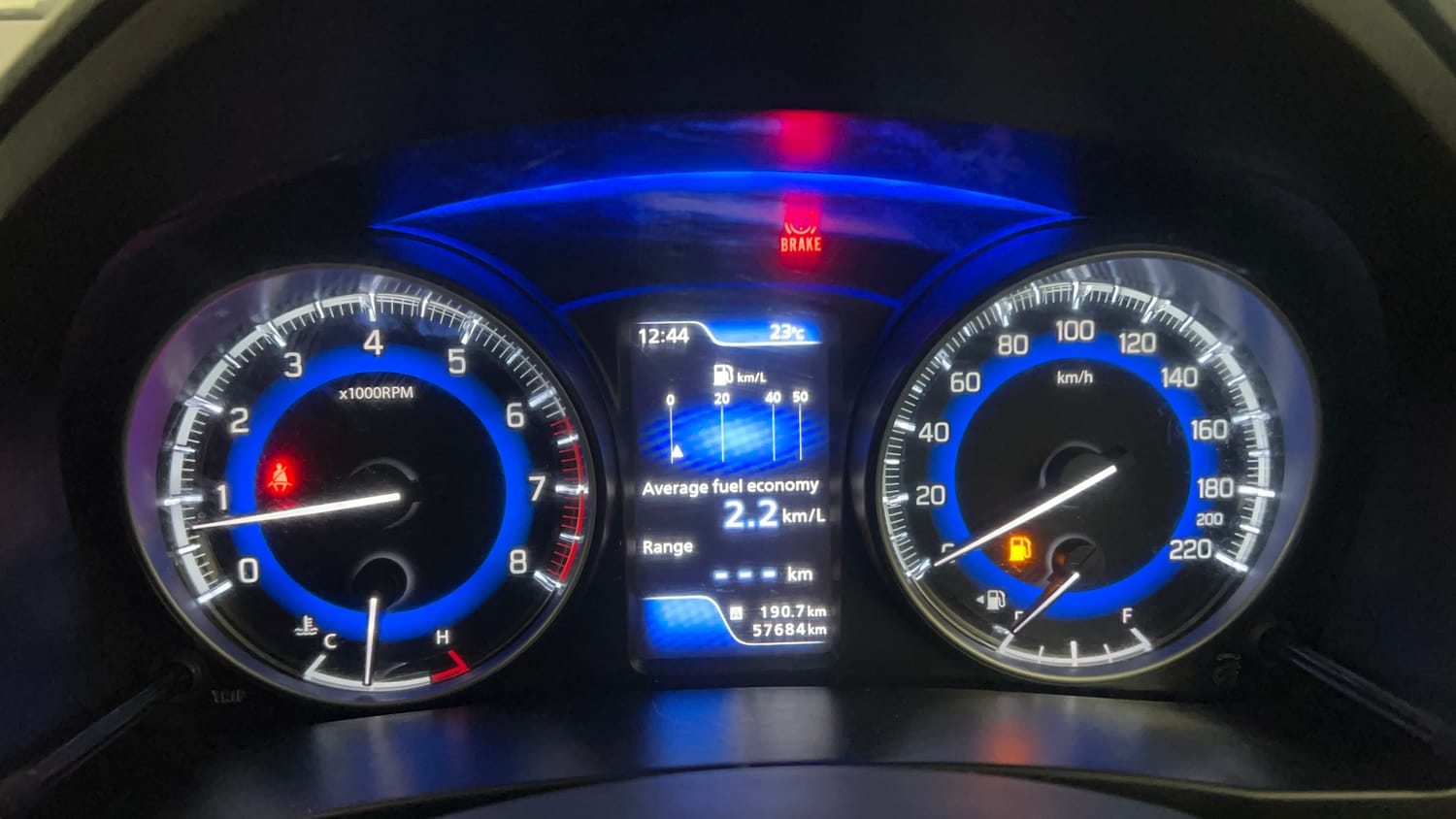 Used 2019 Maruti Suzuki Baleno Zeta Petrol Manual interior CLUSTERMETER VIEW