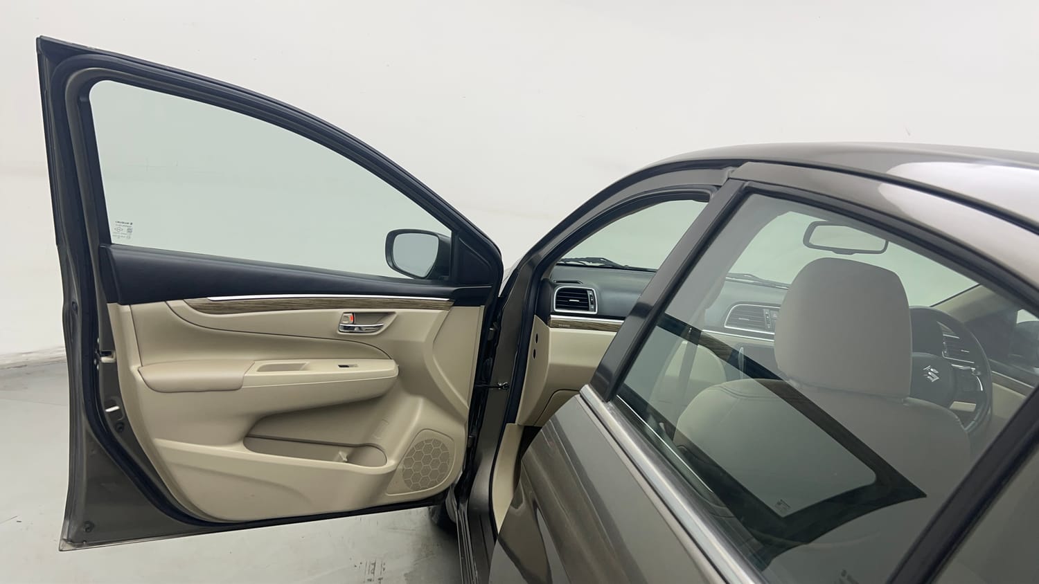 Used 2019 Maruti Suzuki Ciaz Alpha Hybrid 1.5 AT Petrol Automatic interior LEFT FRONT DOOR OPEN VIEW