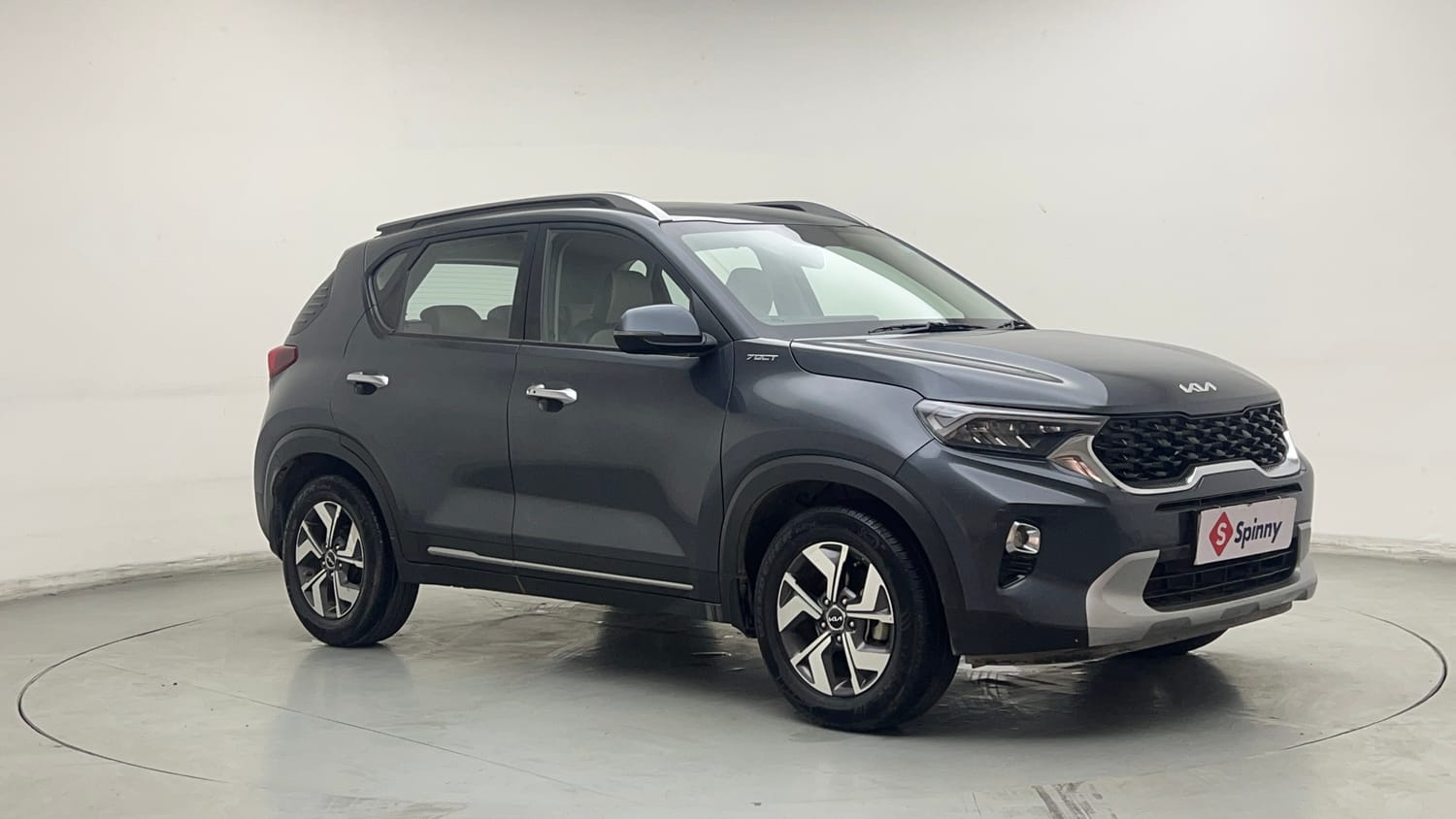 Used 2023 Kia Sonet HTX 1.0 Turbo Petrol DCT Petrol Automatic exterior RIGHT FRONT CORNER VIEW