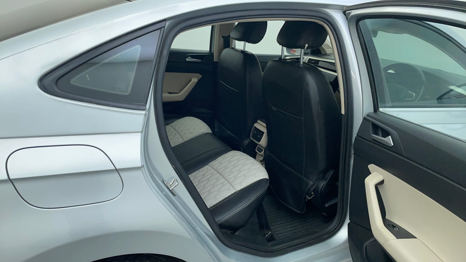 Used 2022 Volkswagen Virtus Highline 1.0 TSI MT Petrol Manual interior RIGHT SIDE REAR DOOR CABIN VIEW