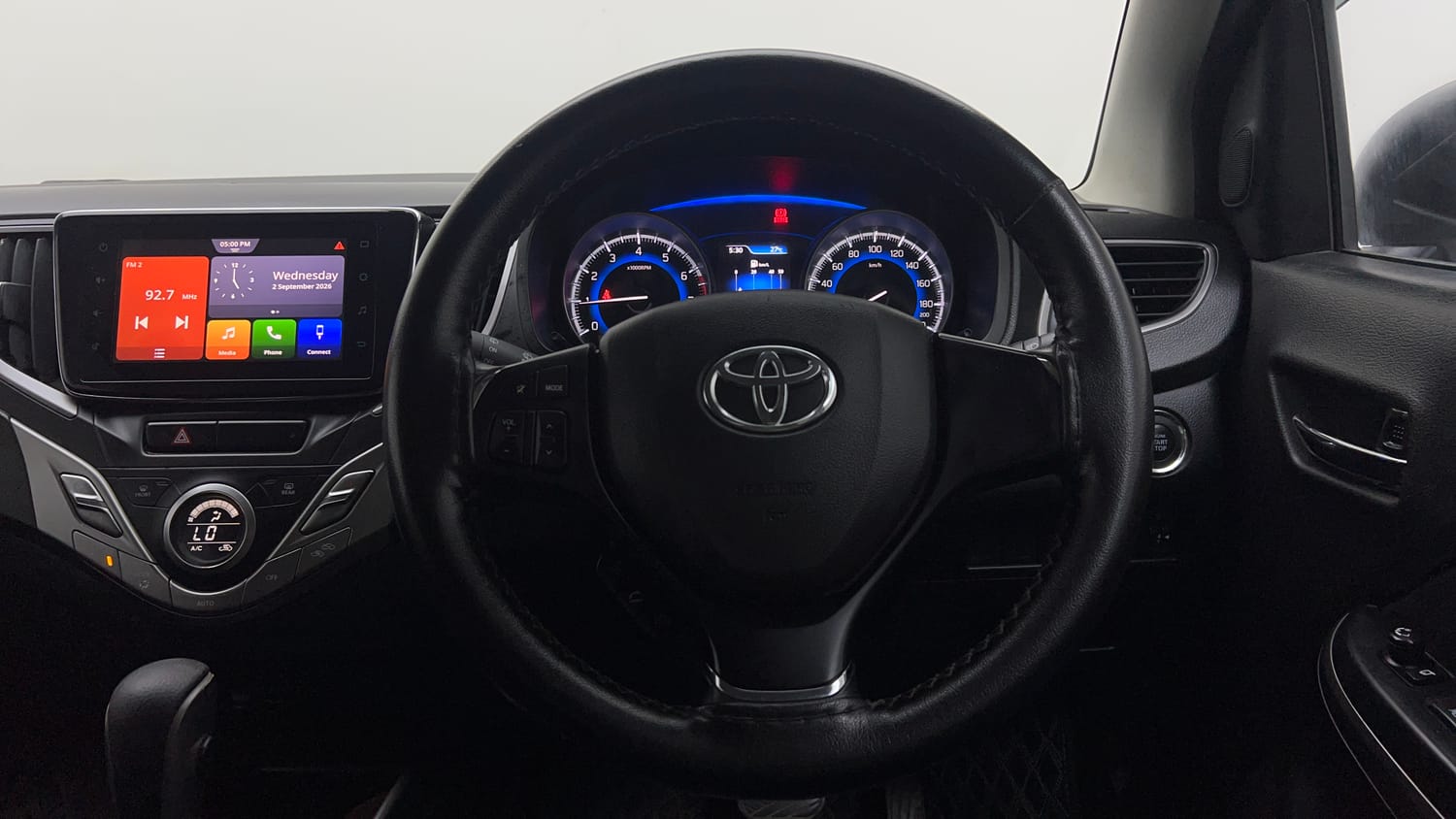 Used 2019 Toyota Glanza G CVT Petrol Automatic interior STEERING VIEW