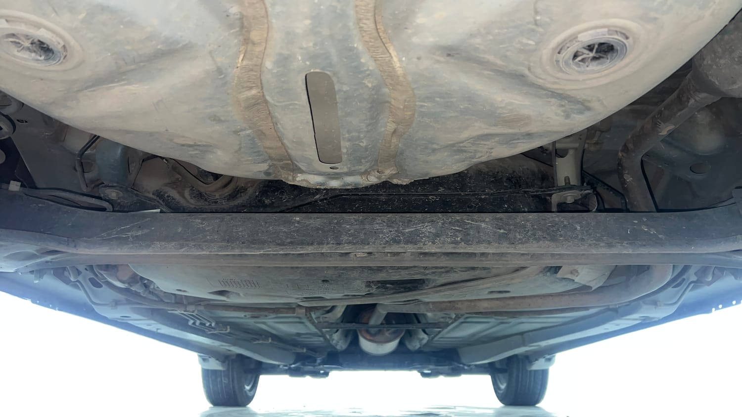 Used 2021 Maruti Suzuki Baleno Alpha Petrol Manual extra REAR UNDERBODY VIEW (TAKEN FROM REAR)