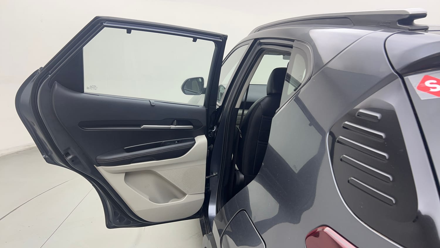 Used 2023 Kia Sonet HTX 1.0 Turbo Petrol DCT Petrol Automatic interior LEFT REAR DOOR OPEN VIEW
