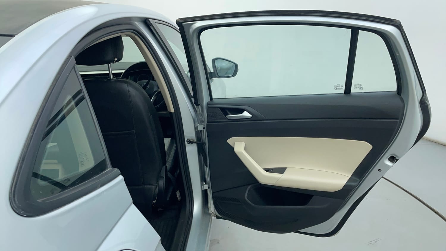 Used 2022 Volkswagen Virtus Highline 1.0 TSI MT Petrol Manual interior RIGHT REAR DOOR OPEN VIEW