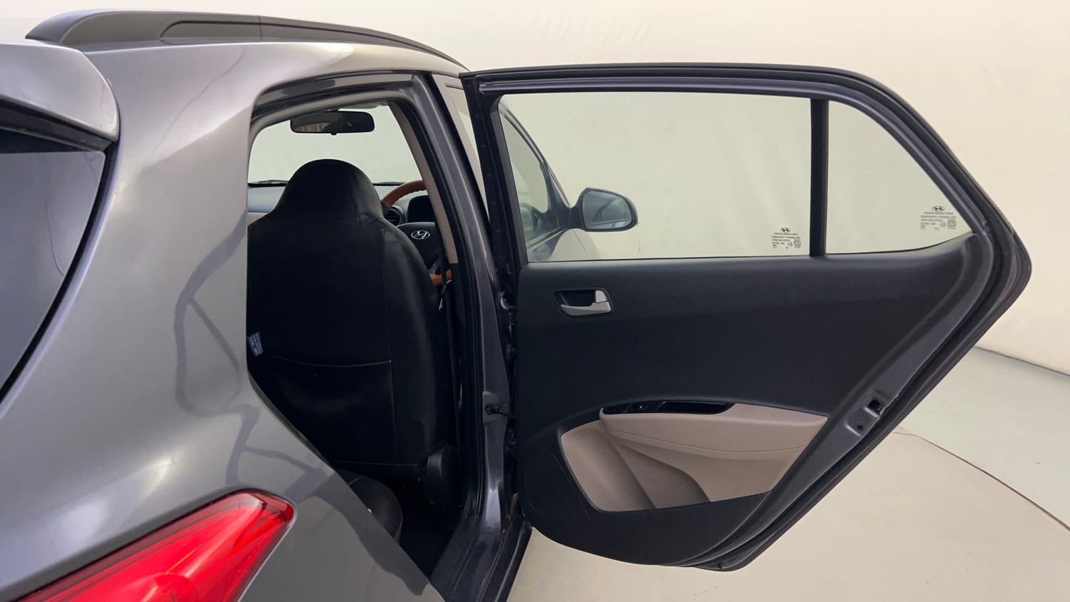Used 2014 Hyundai Grand i10 Asta 1.2 Kappa VTVT Petrol Manual interior RIGHT REAR DOOR OPEN VIEW