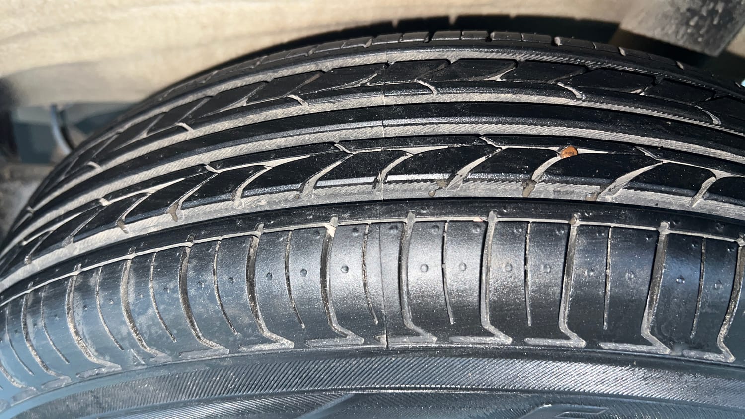 Used 2023 Maruti Suzuki Alto K10 VXi AGS Petrol Automatic tyres LEFT REAR TYRE TREAD VIEW