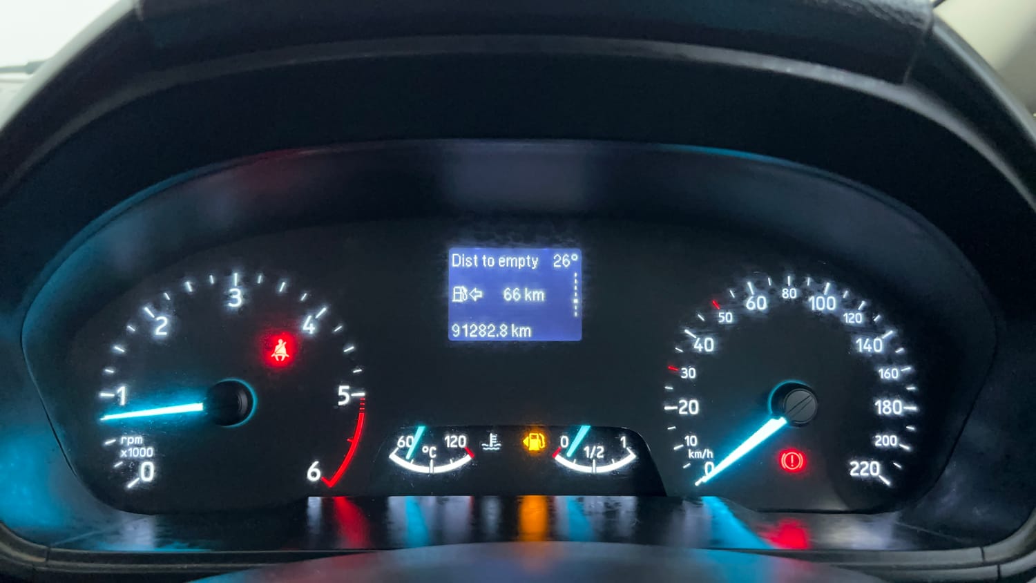 Used 2018 Ford EcoSport Titanium 1.5L TDCi Diesel Manual interior CLUSTERMETER VIEW