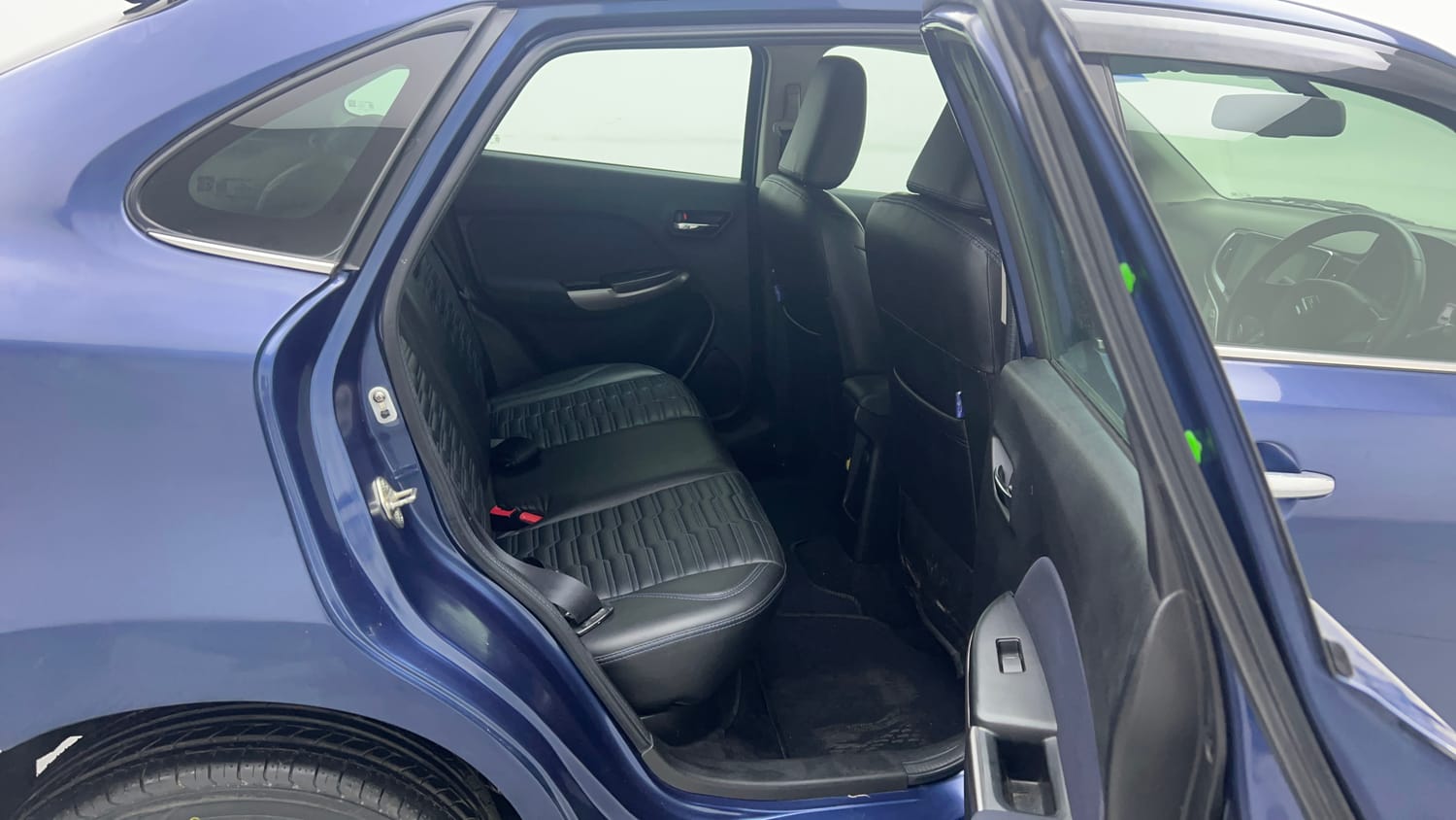 Used 2021 Maruti Suzuki Baleno Alpha Petrol Manual interior RIGHT SIDE REAR DOOR CABIN VIEW