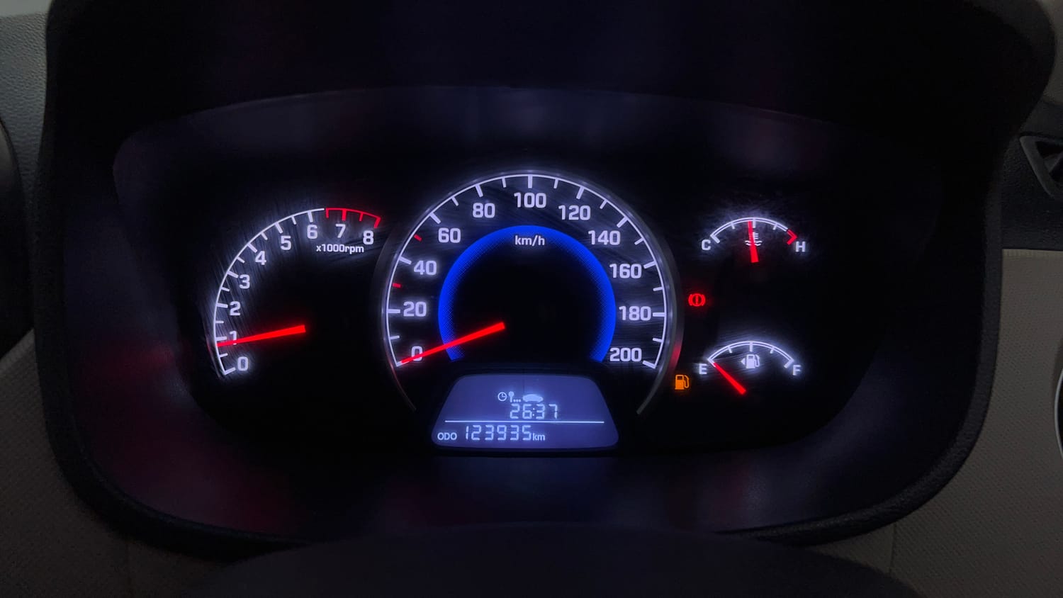 Used 2020 Hyundai Grand i10 Sportz 1.2 Kappa VTVT Petrol Manual interior CLUSTERMETER VIEW