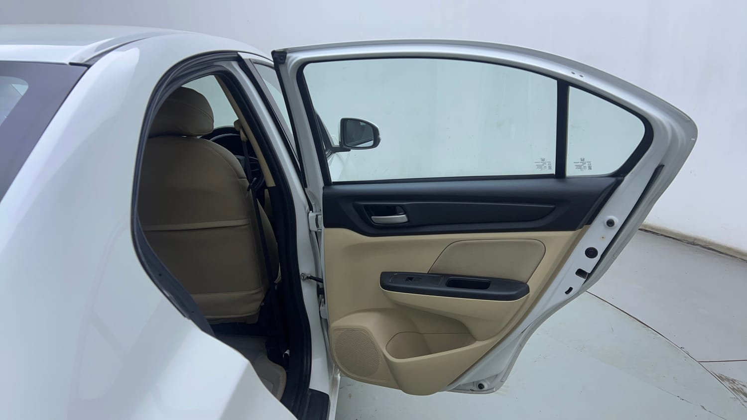 Used 2021 Honda Amaze 1.2 VX CVT Petrol Petrol Automatic interior RIGHT REAR DOOR OPEN VIEW