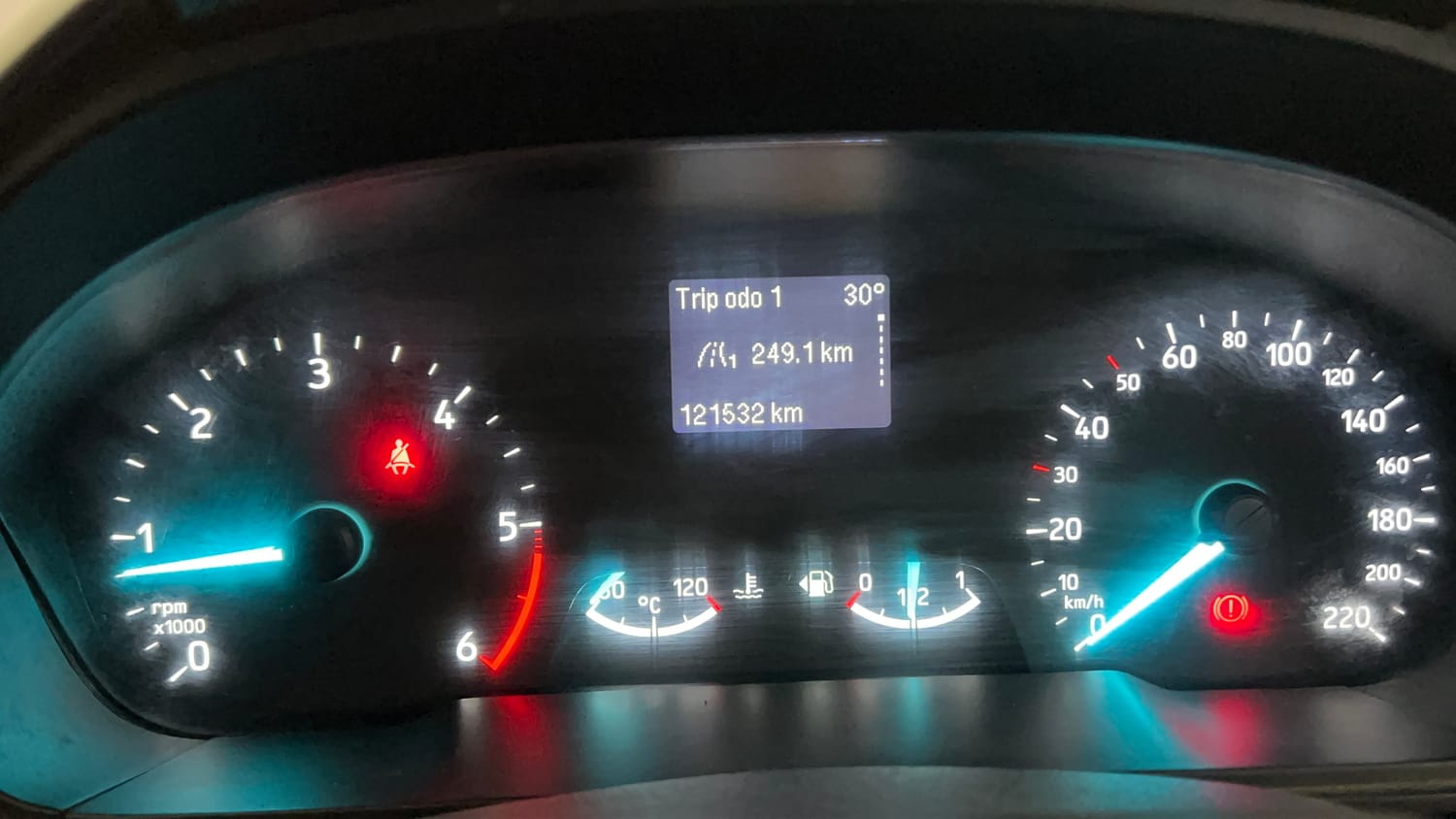 Used 2018 Ford EcoSport Titanium 1.5L TDCi Diesel Manual interior CLUSTERMETER VIEW