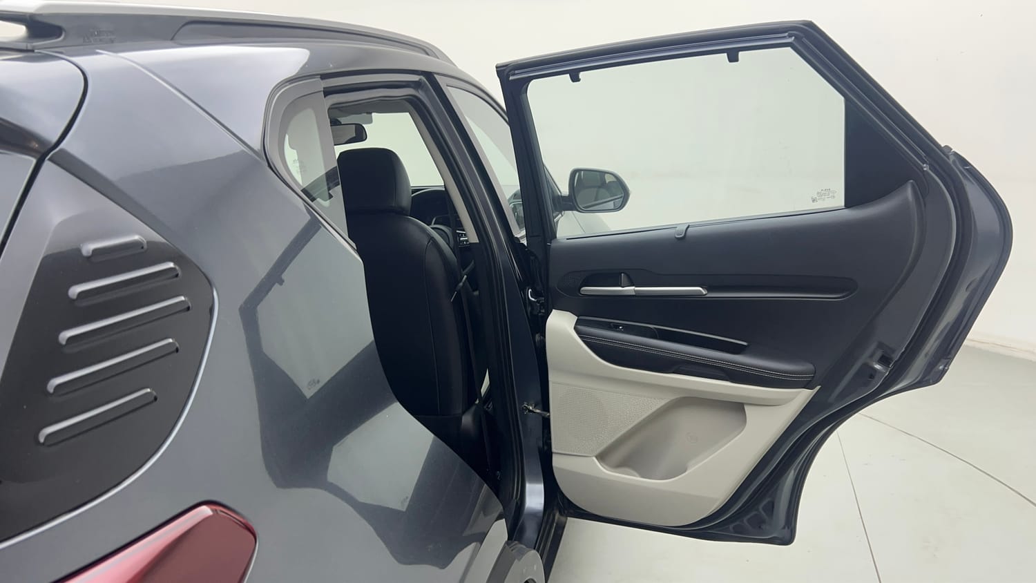 Used 2023 Kia Sonet HTX 1.0 Turbo Petrol DCT Petrol Automatic interior RIGHT REAR DOOR OPEN VIEW