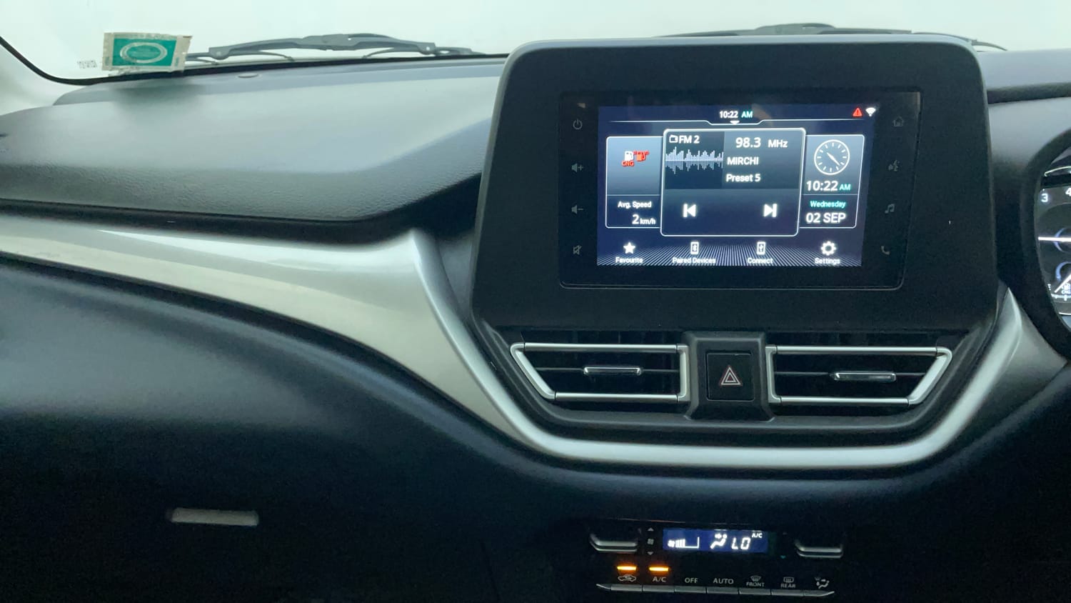 Used 2023 Maruti Suzuki Baleno Zeta MT CNG Cng Manual interior MUSIC SYSTEM & AC CONTROL VIEW